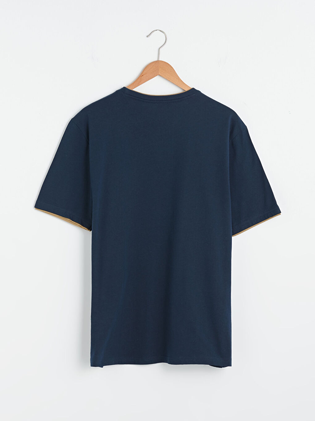 Crew Neck Short Sleeve Printed Combed Cotton Men's T-shirt-7