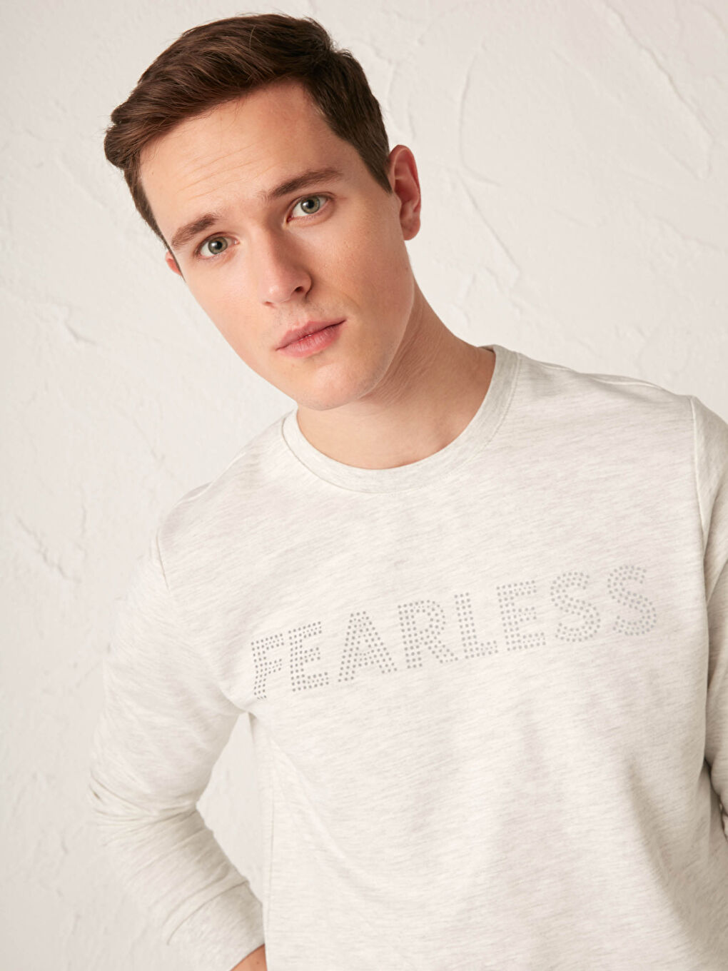 Crew Neck Long Sleeve Printed Men's Sweatshirt-2