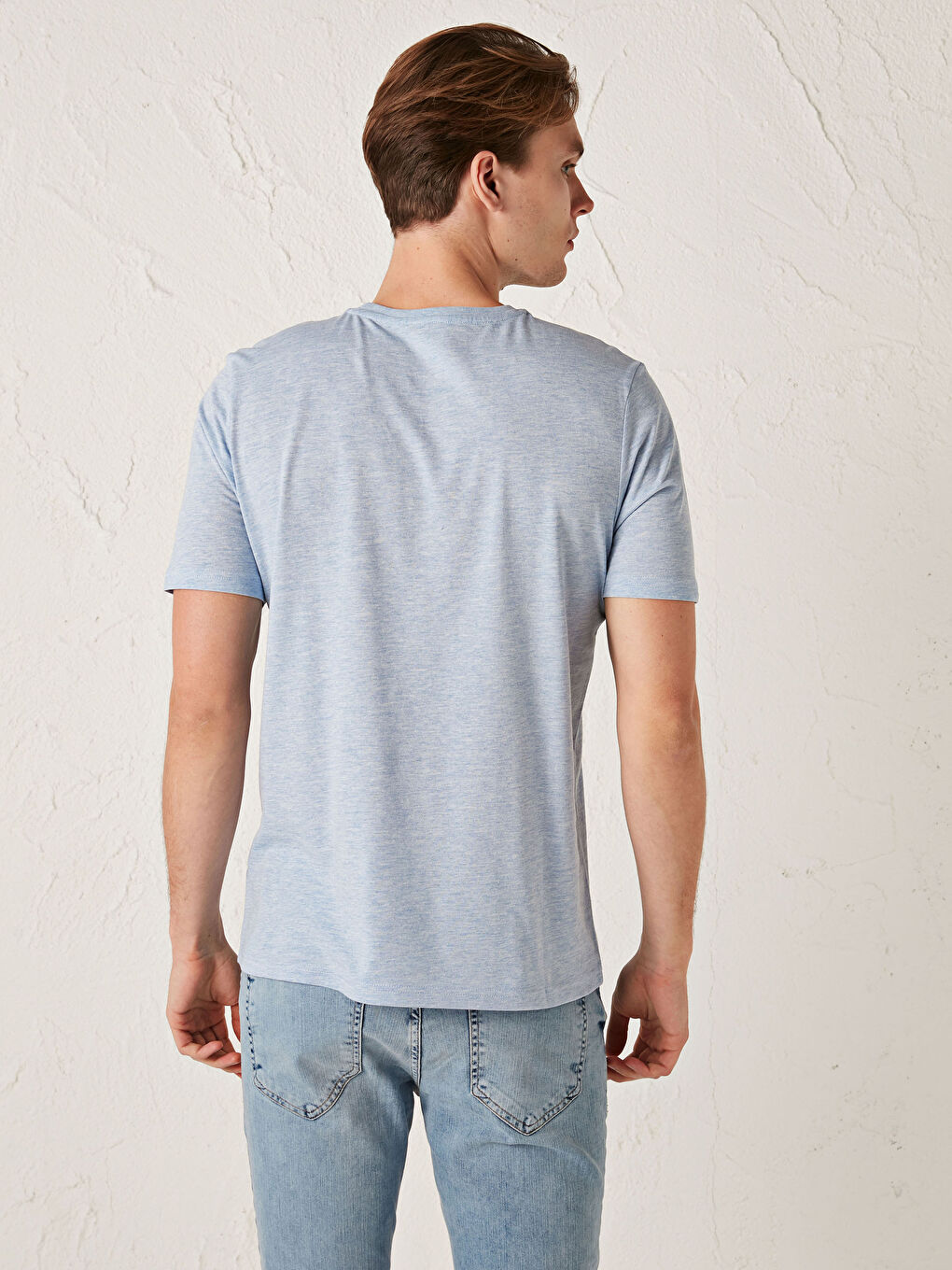 Футболка Мужская с Круглым Вырезом, Коротким Рукавом, С Принтом, Из Гребенного Хлопка-3