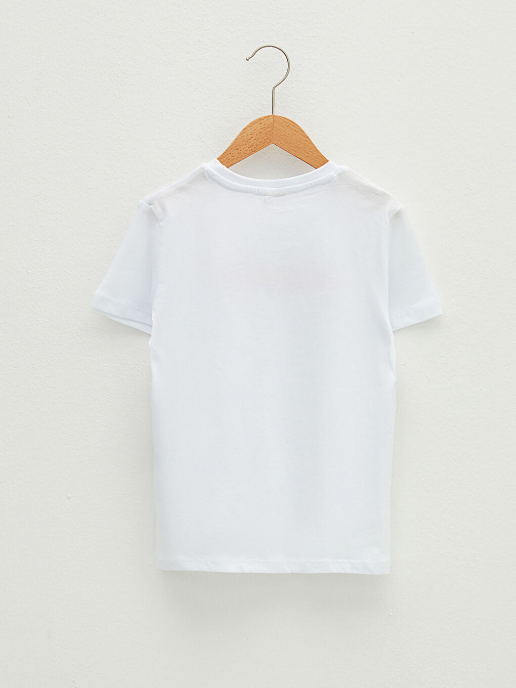 Crew Neck Printed Short Sleeve Cotton Boy T-shirt-1