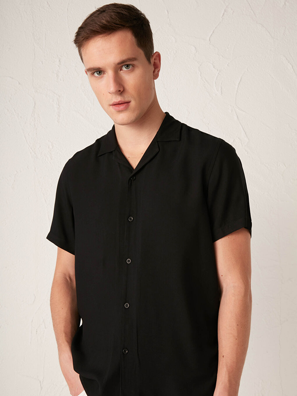 LCW Vision Slim Fit Short Sleeve Shirt -S12928Z8-CVL