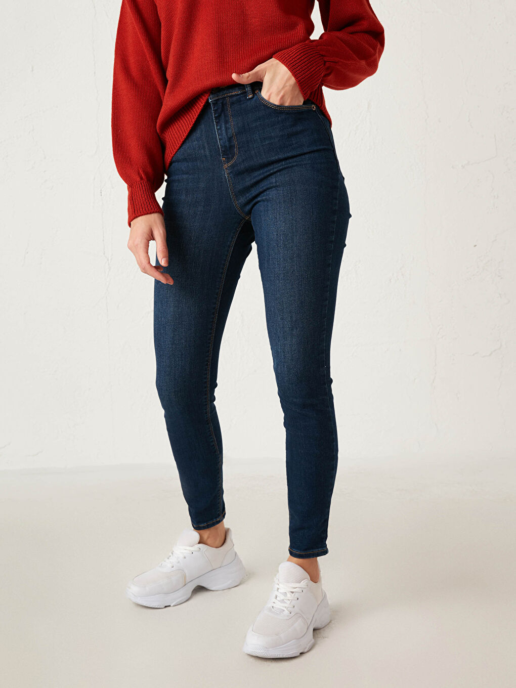 İndigo Jüpiter Süper Skinny Fit Kadın Jean Pantolon-3