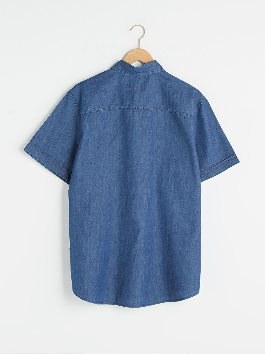 قميص جينز رجالي بأكمام طويلة وقصة عادية-6