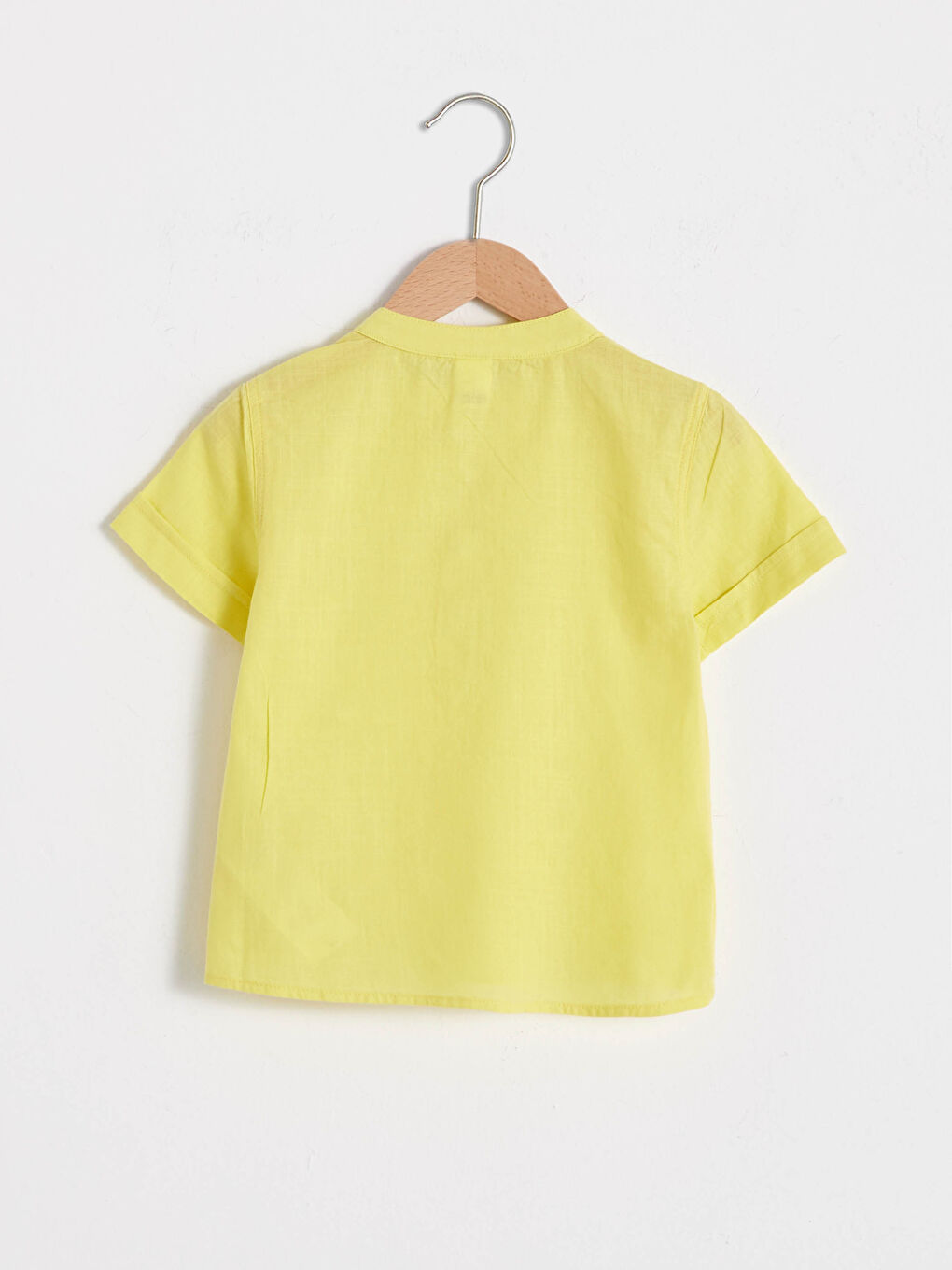 Chemise Bébé Garçon Col Mao Manches Courtes Basique Popeline-1