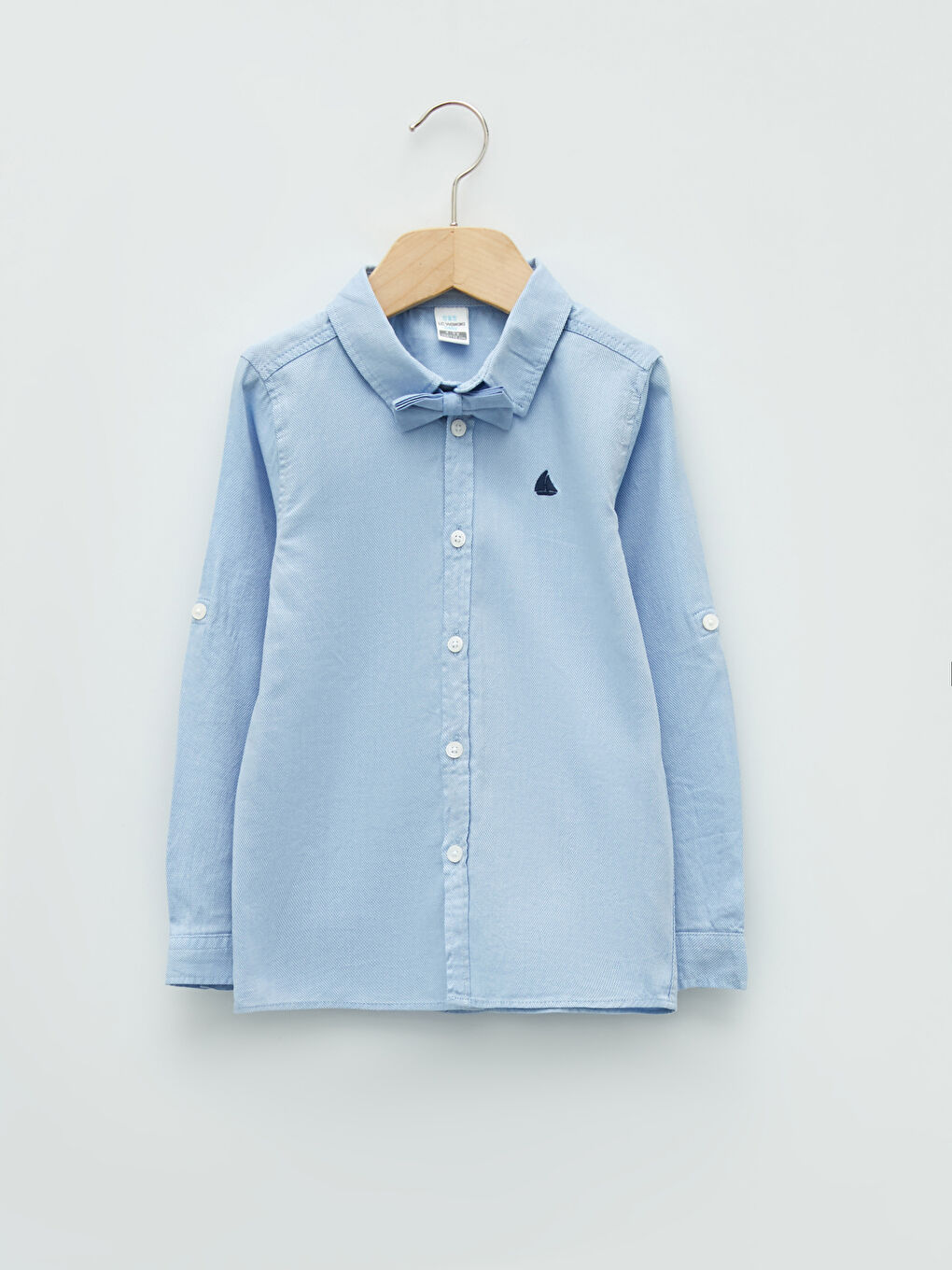 Cămașă Simplă pentru Bebeluși Băieți și Papion-2