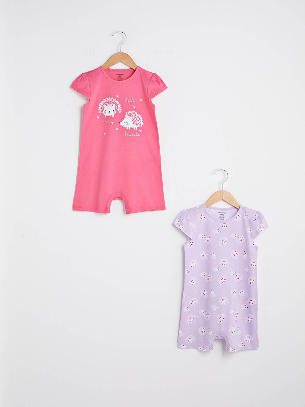 Crew Neck Sleeveless Printed Baby Girl Jumpsuit 2 Pieces -S13056Z1-PCY