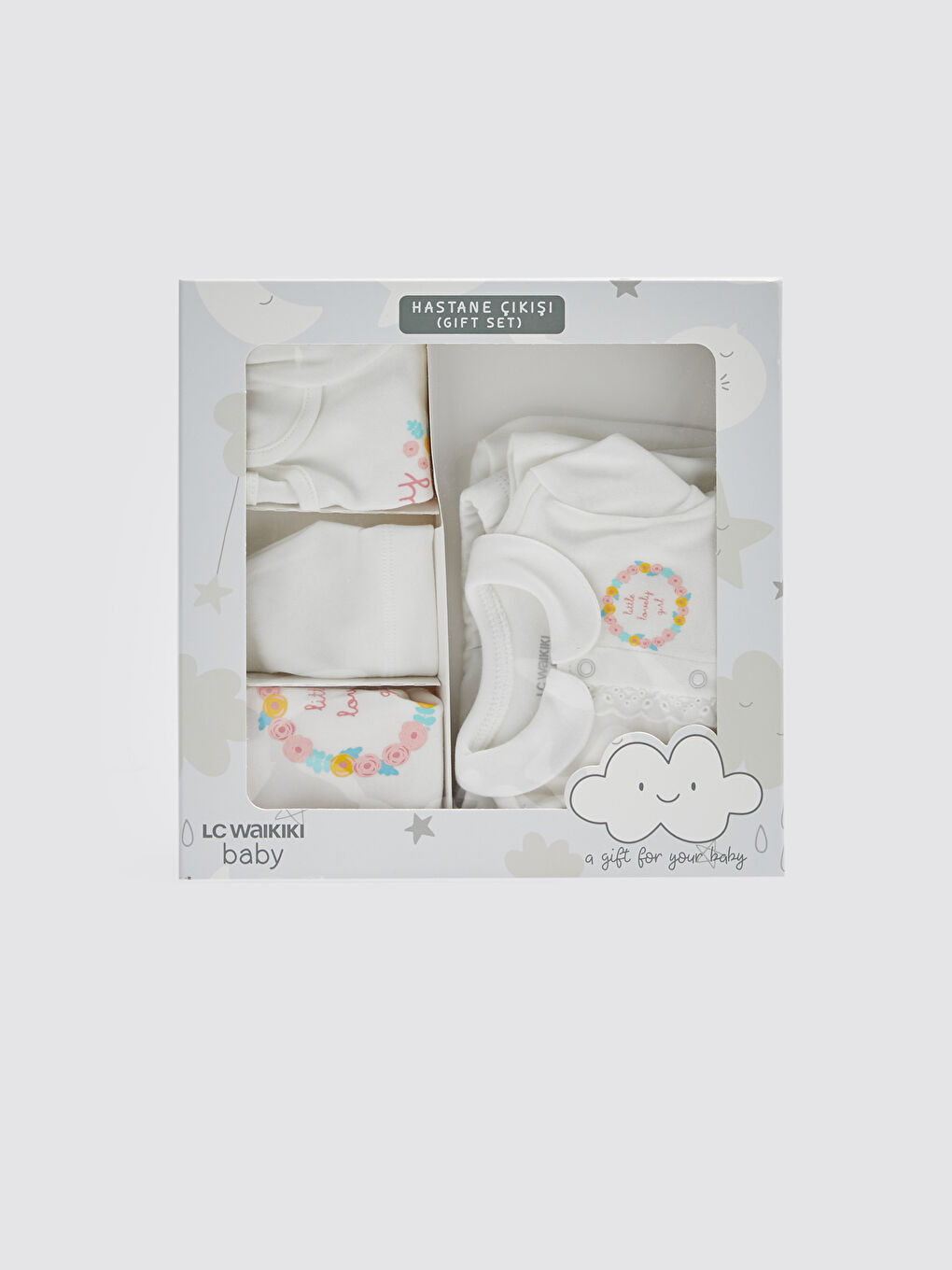 Printed Baby Girl Hospital Exit Set with Box -S13059Z1-FDU
