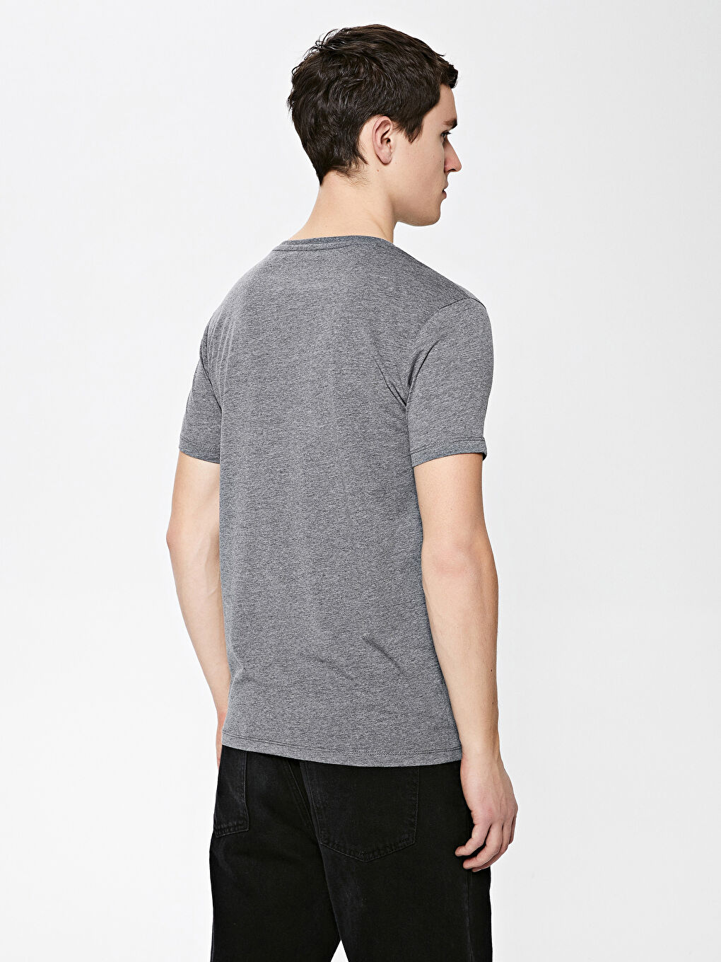 Футболка Мужская с Круглым Вырезом, Коротким Рукавом, С Принтом, Из Гребенного Хлопка-4