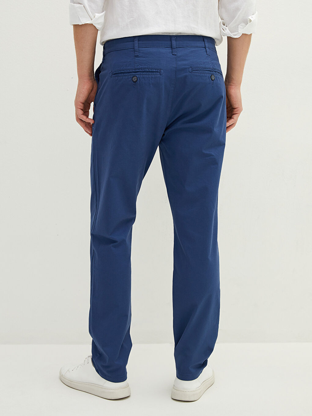 Slim Fit Gabardine Men's Chino Trousers-4