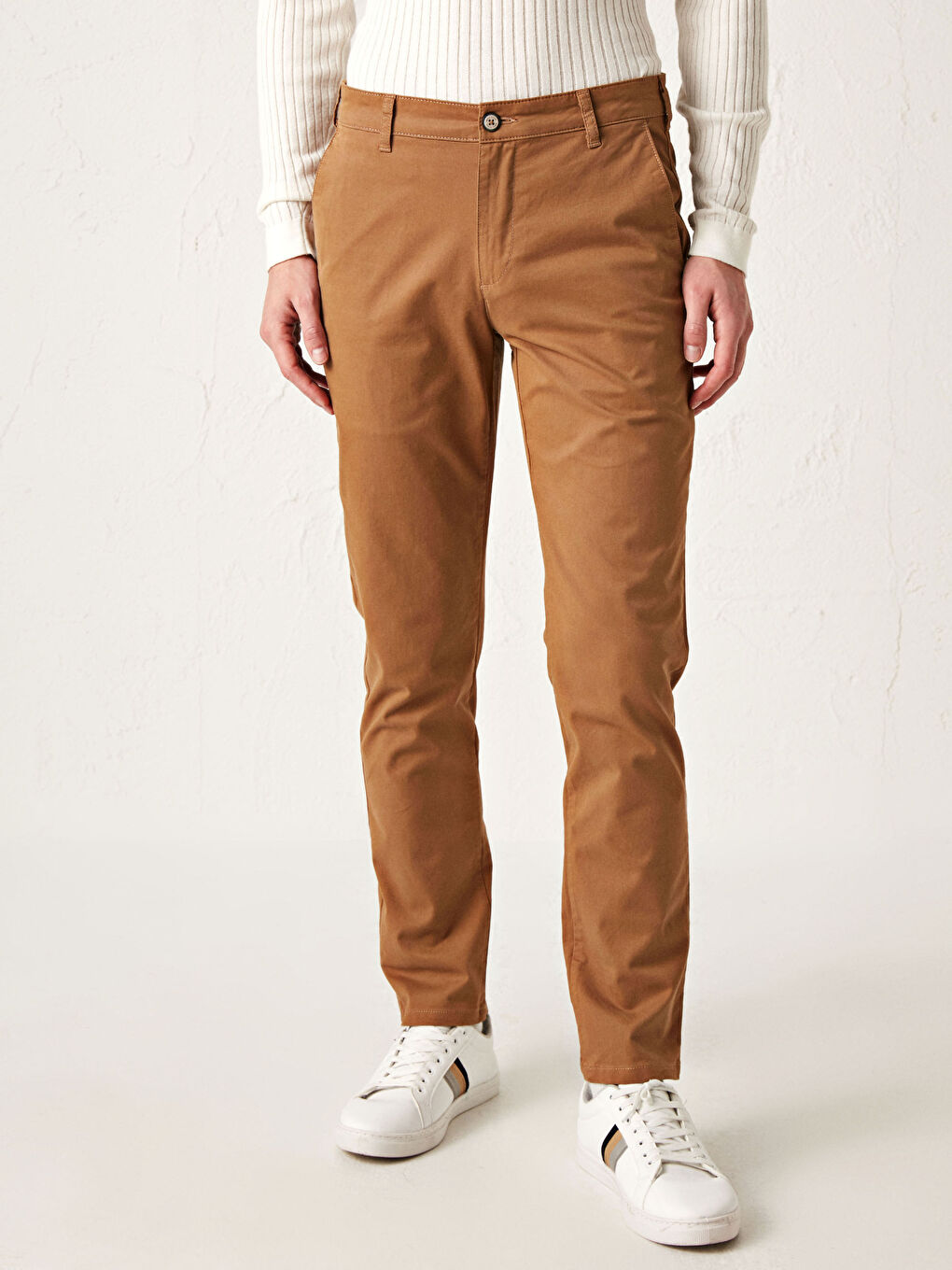 بنطلون تشينو جبردين بقصة رفيعة-3