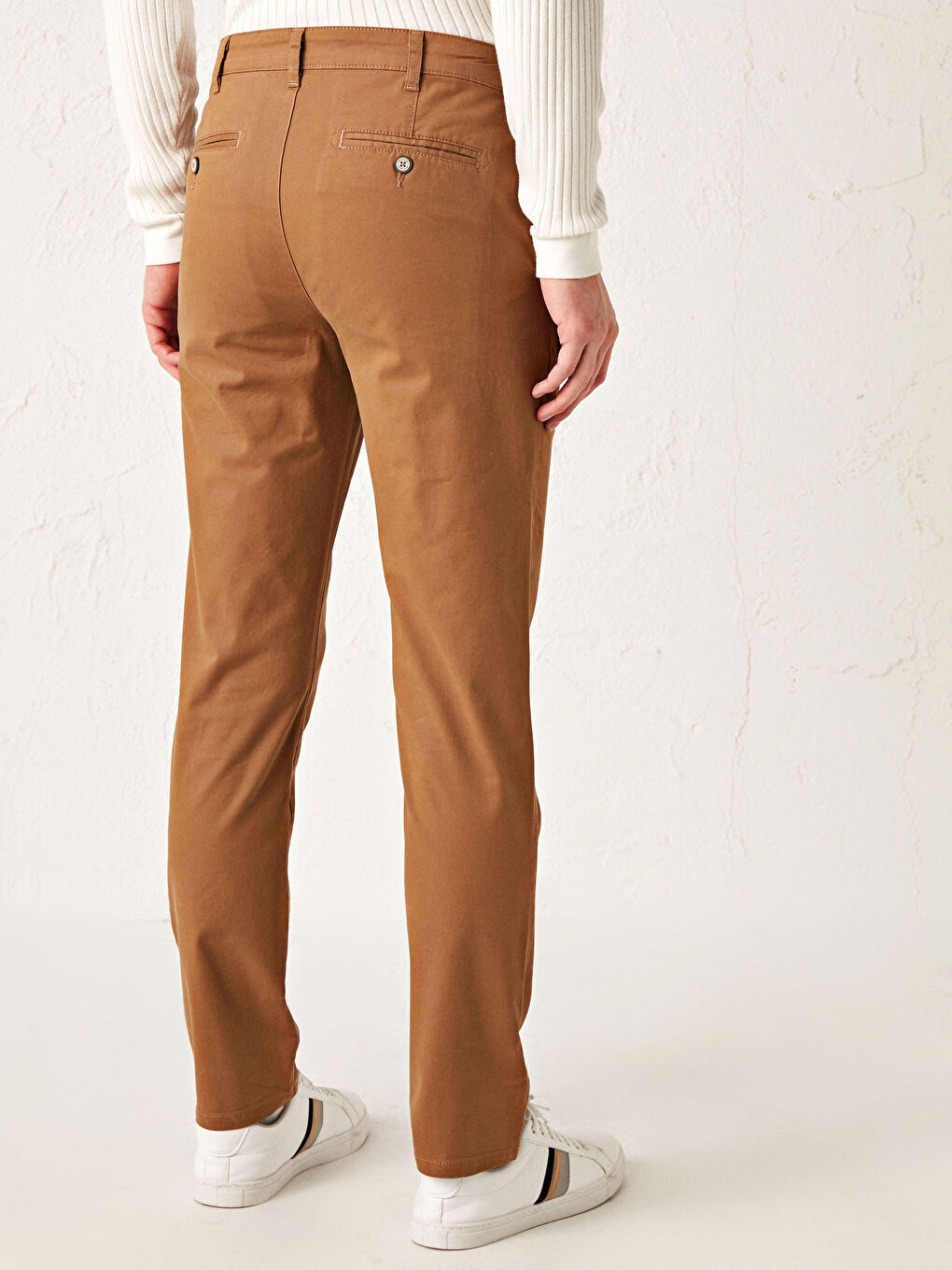 بنطلون تشينو جبردين بقصة رفيعة-4