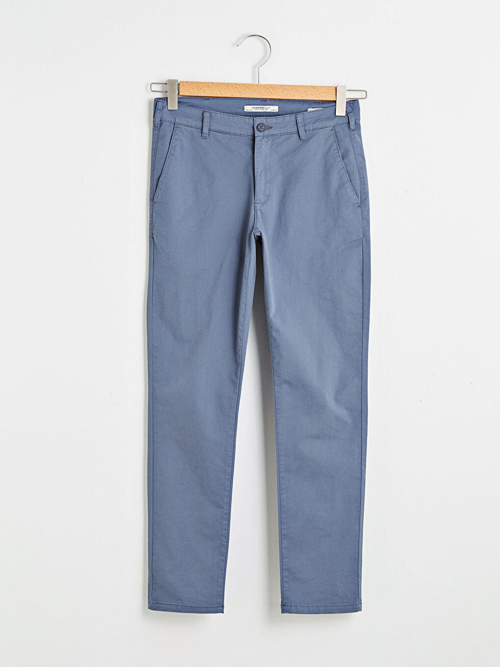 Slim Fit Gabardine Chino Trousers-6