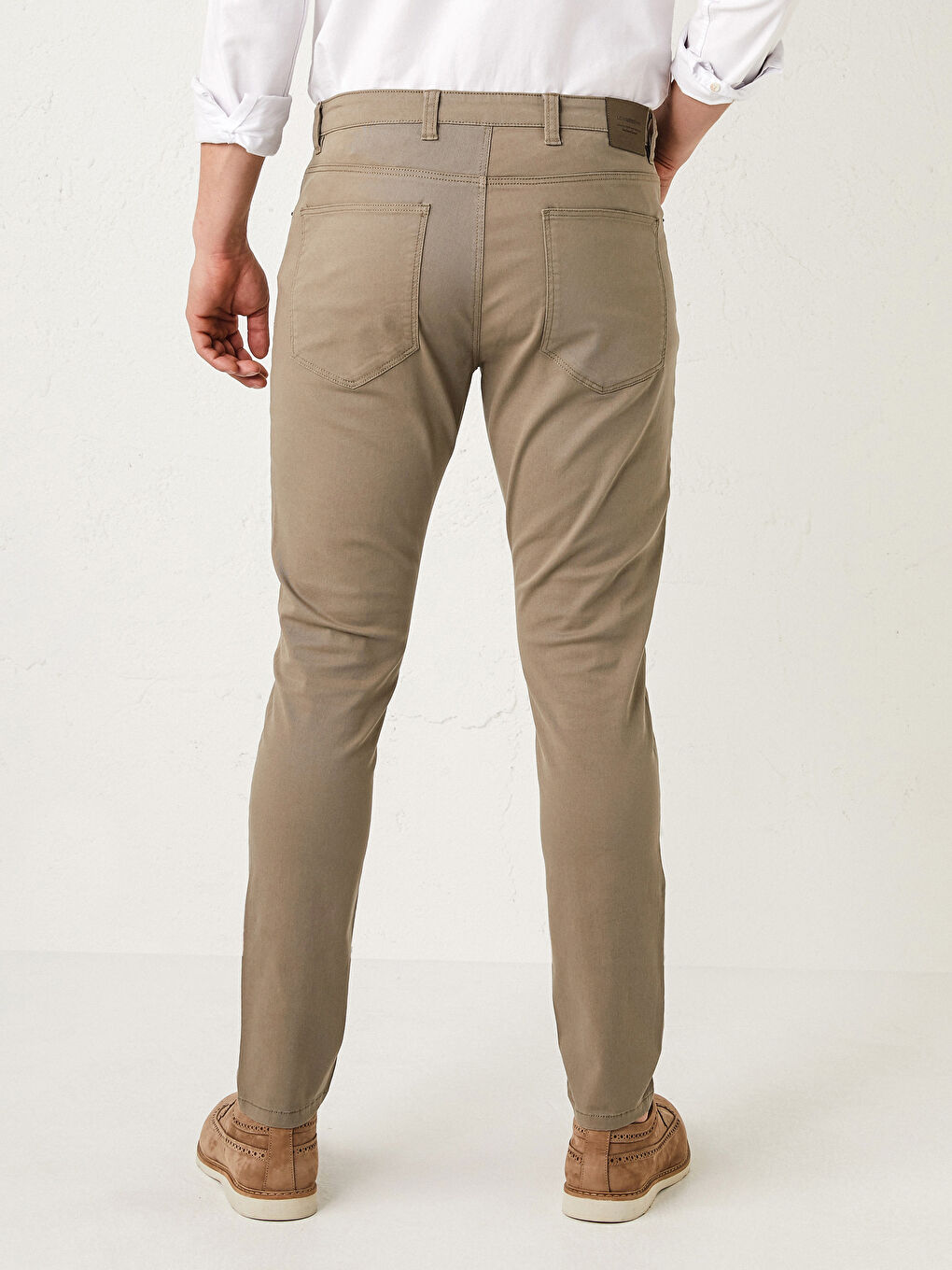 Pantalon Chino Sergé Extra Moulant Pour Hommes-3