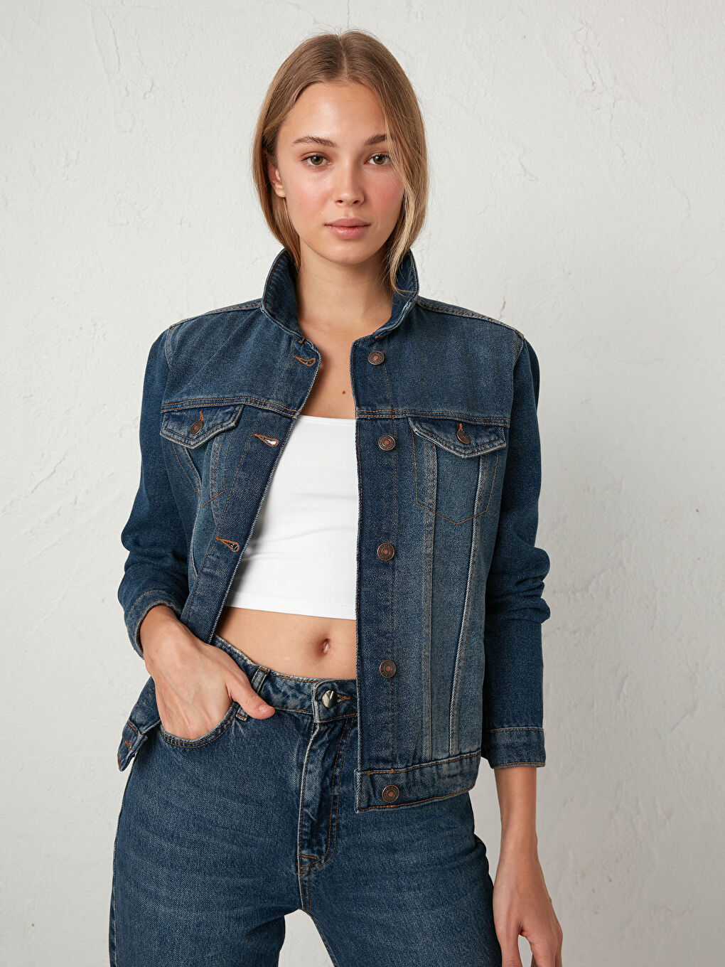 LCW Vision Rodeo Jean Jacket with Pocket -S13203Z8-507