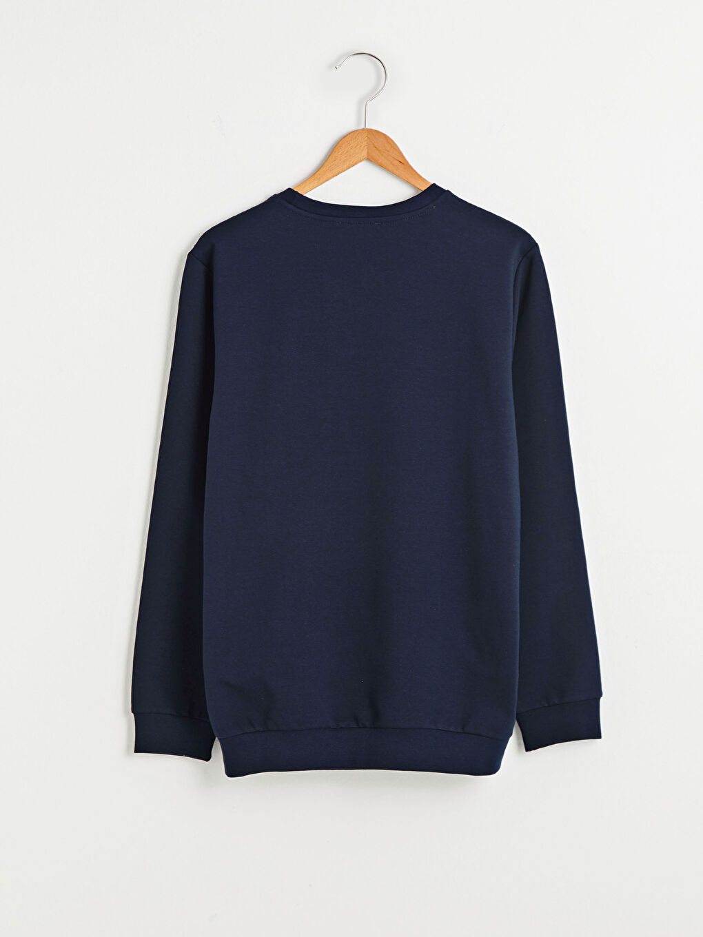 Rundhals Bedrucktes dickes Sweatshirt-6