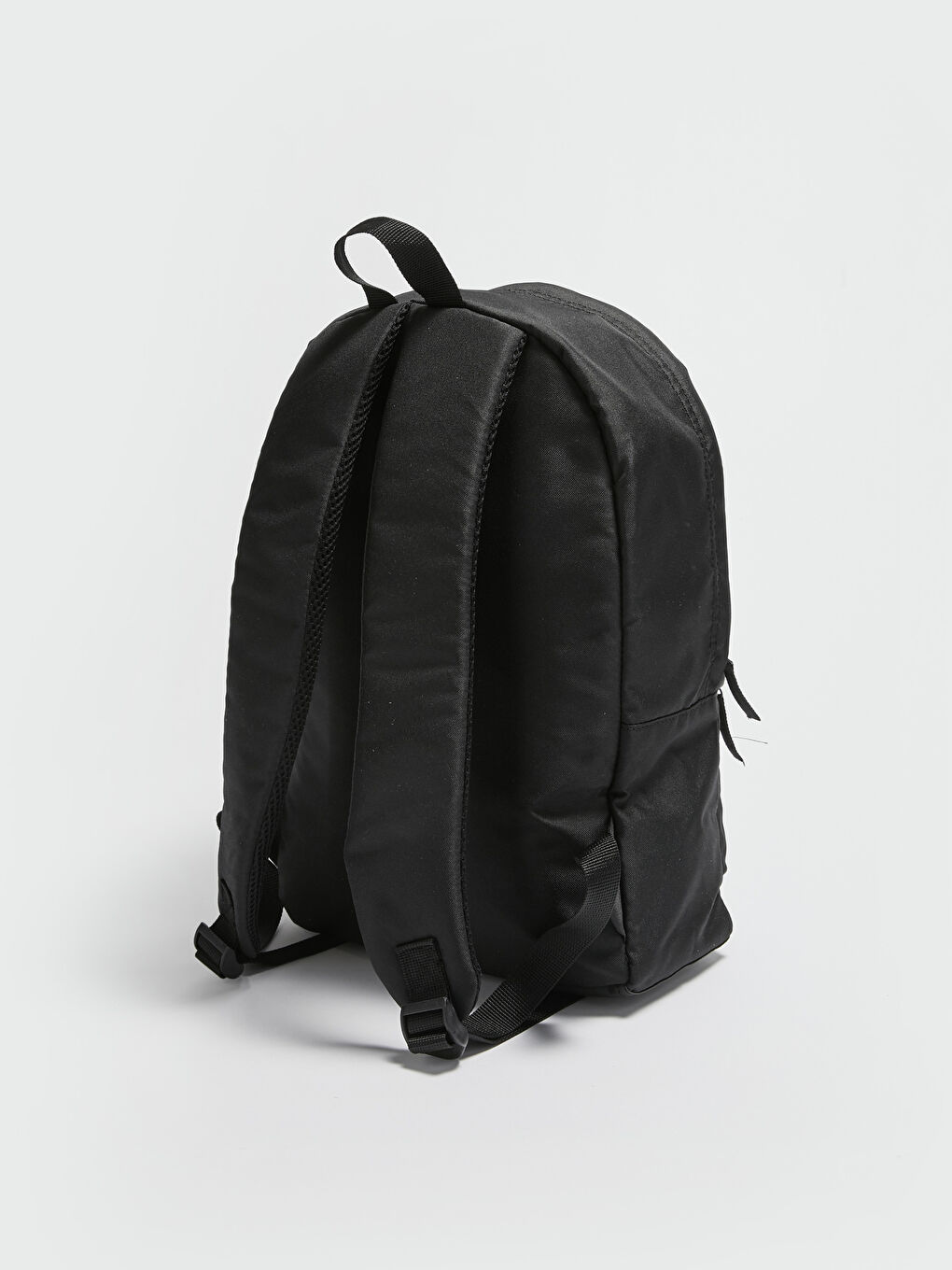 Siyah Etiket Baskılı Erkek Sırt Çantası-1