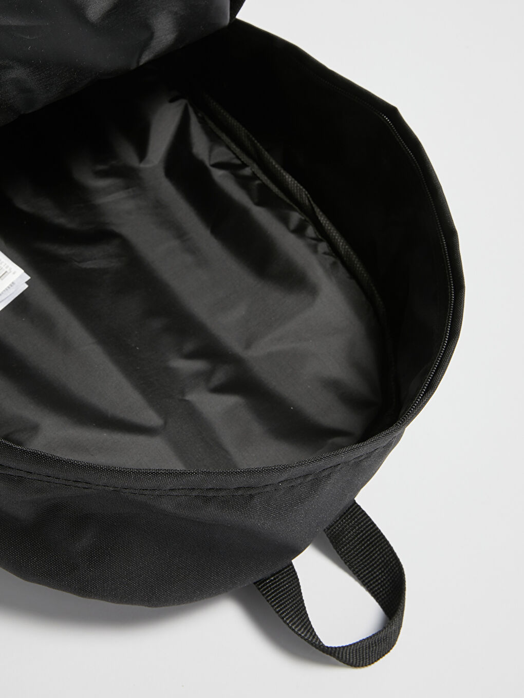 Siyah Etiket Baskılı Erkek Sırt Çantası-3