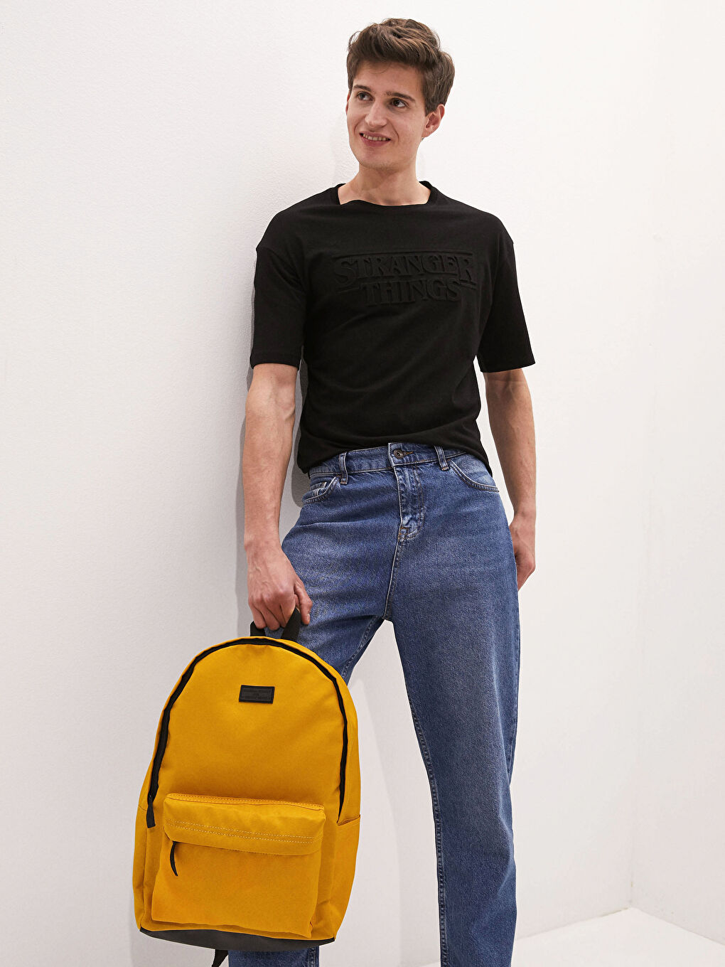 Rucsac pentru Bărbați cu Etichetă Imprimată