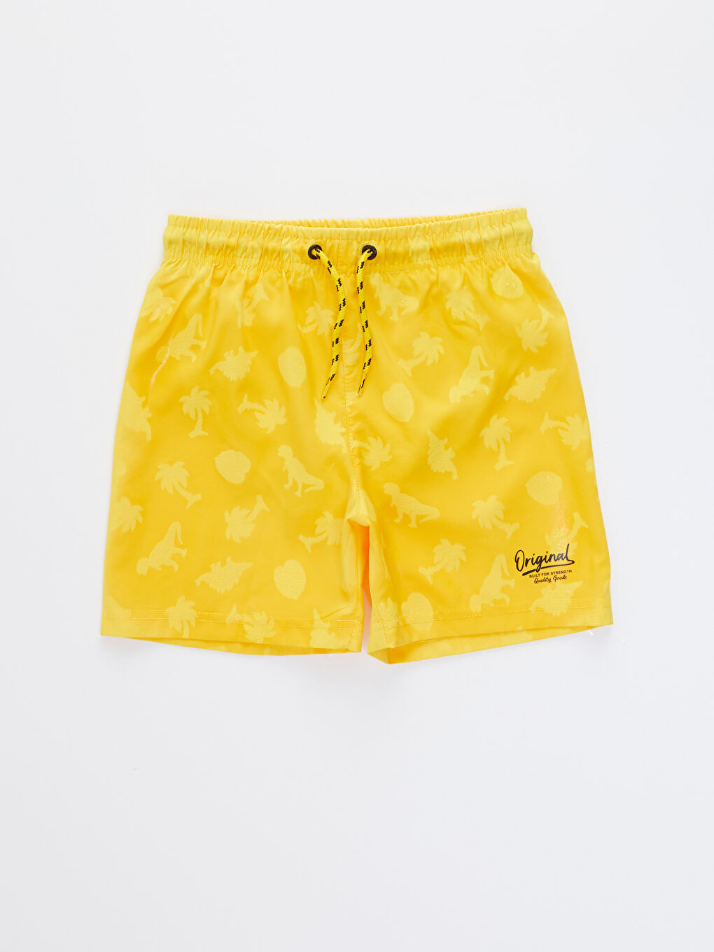 Мальчиковые морские шорты с эластичной талией с водным узором-6