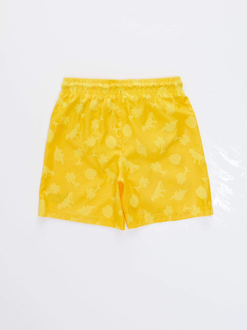 Мальчиковые морские шорты с эластичной талией с водным узором-7