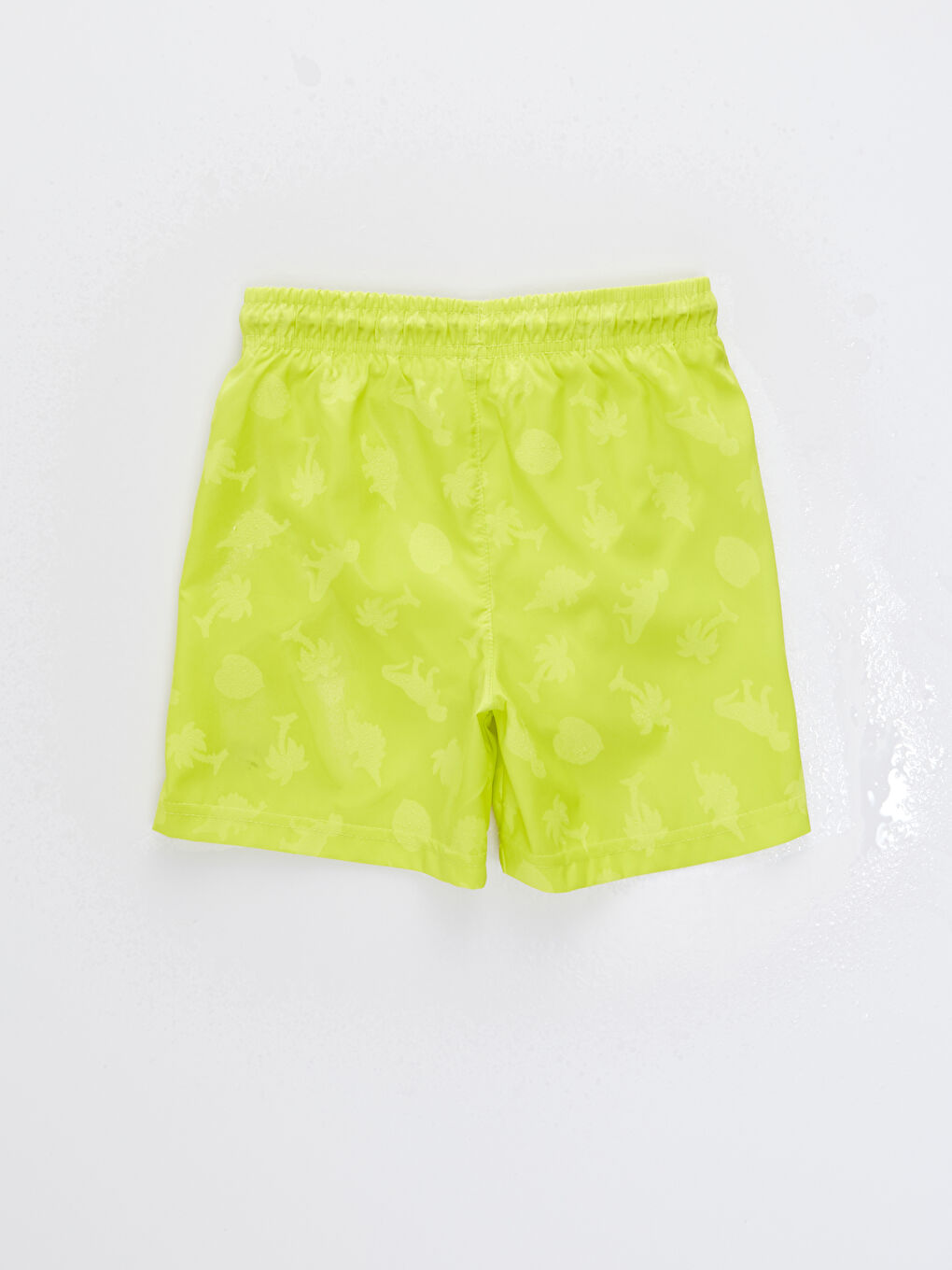 Boy's Sea Shorts with Elastic Waist Showing Water Pattern-7