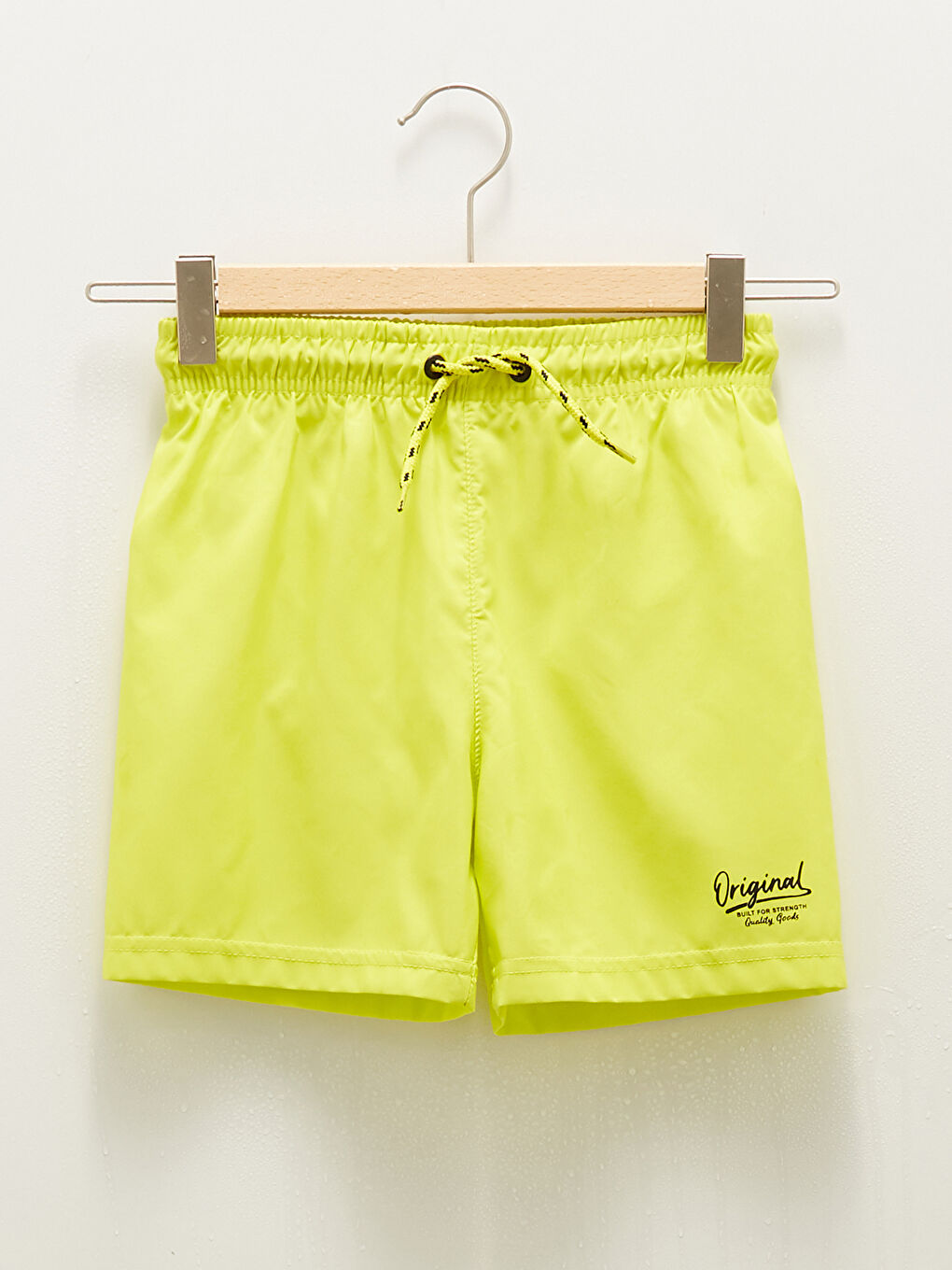 Boy's Sea Shorts with Elastic Waist Showing Water Pattern-1