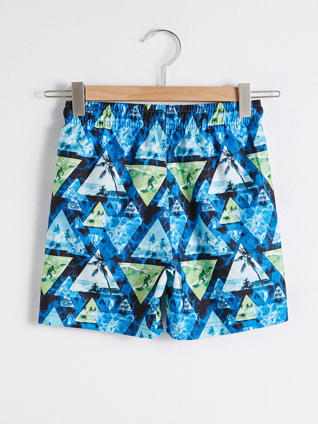 Lacivert Erkek Çocuk Hızlı Kuruyan Deniz Şortu-1