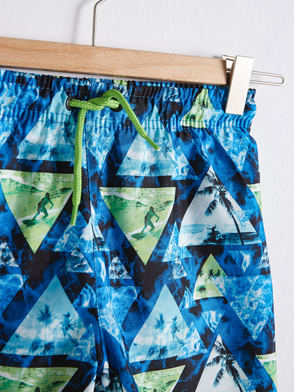 Lacivert Erkek Çocuk Hızlı Kuruyan Deniz Şortu-2