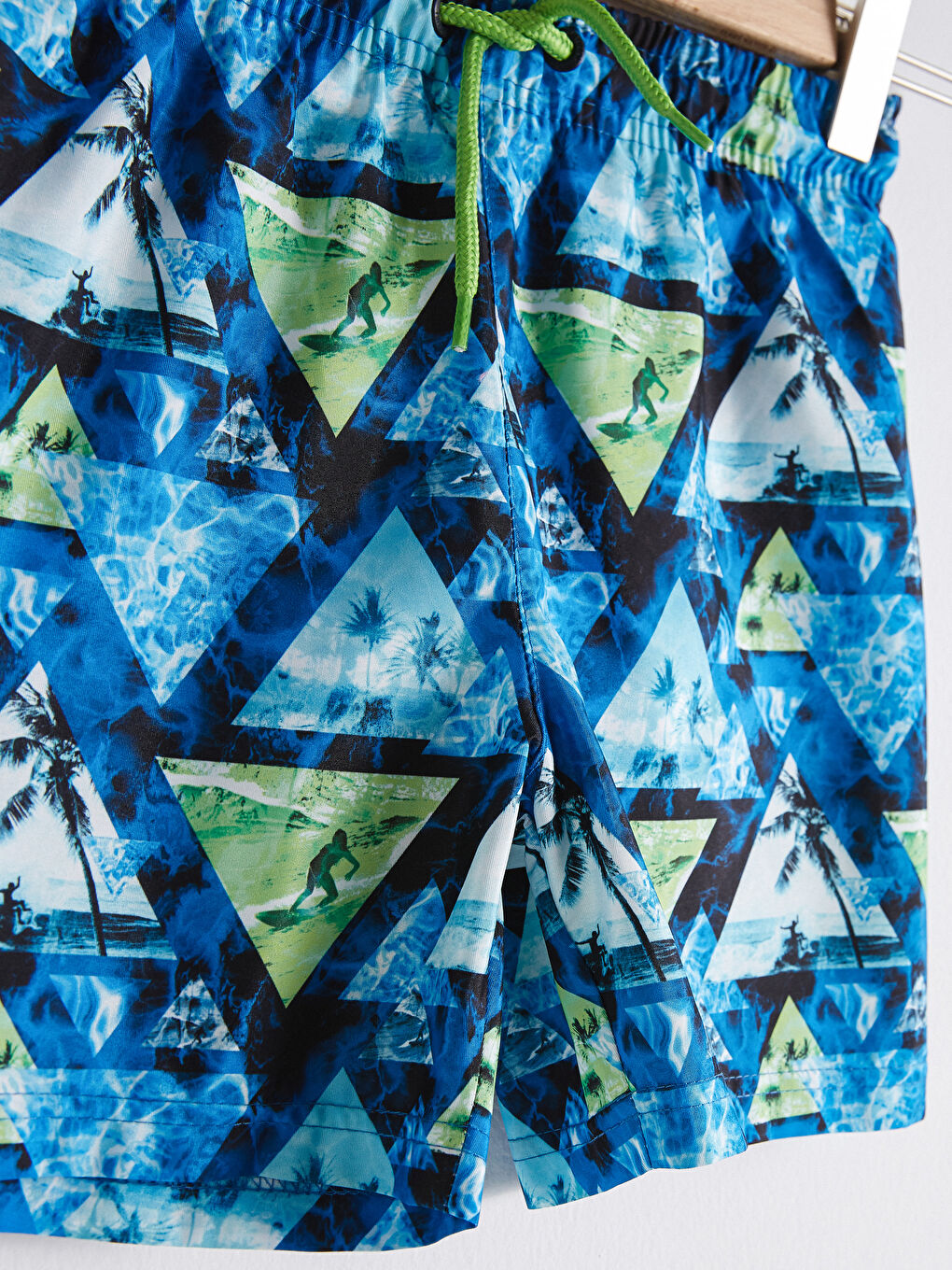 Lacivert Erkek Çocuk Hızlı Kuruyan Deniz Şortu-3