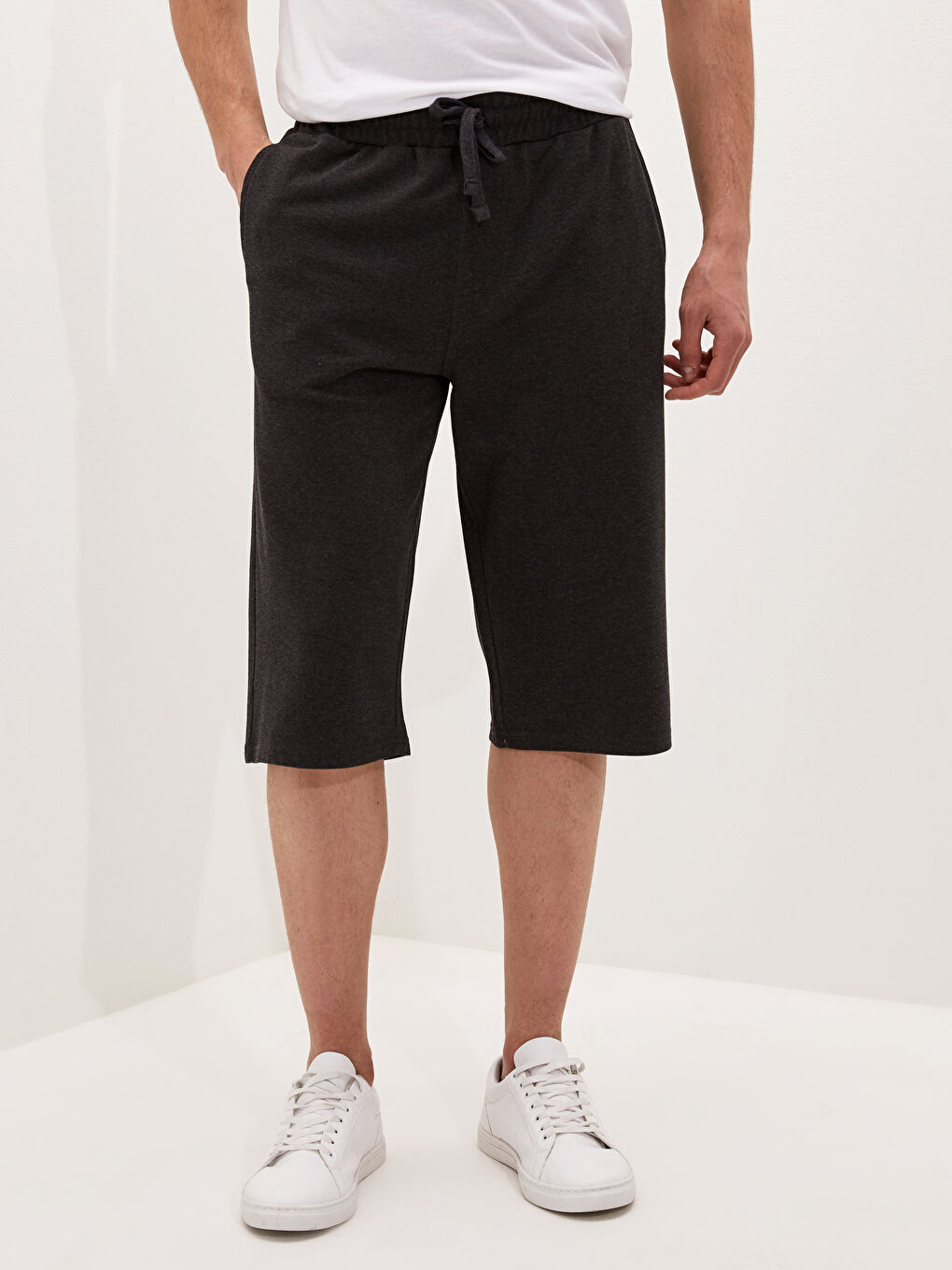 Antrasit Standart Kalıp Roller Erkek Şort-3