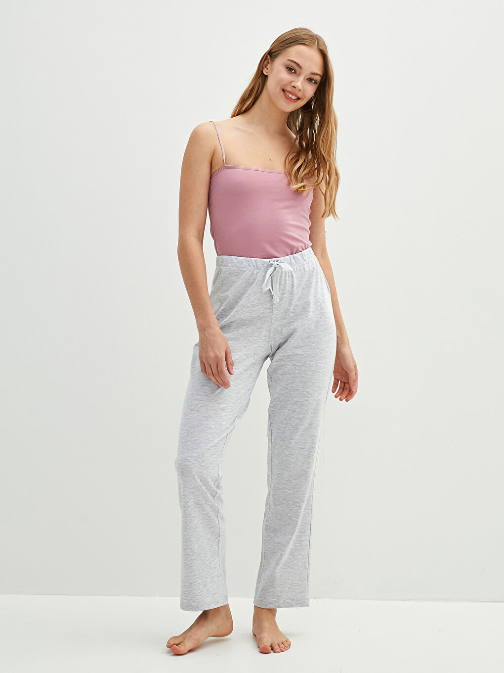 Bas de pyjama à taille élastique-4