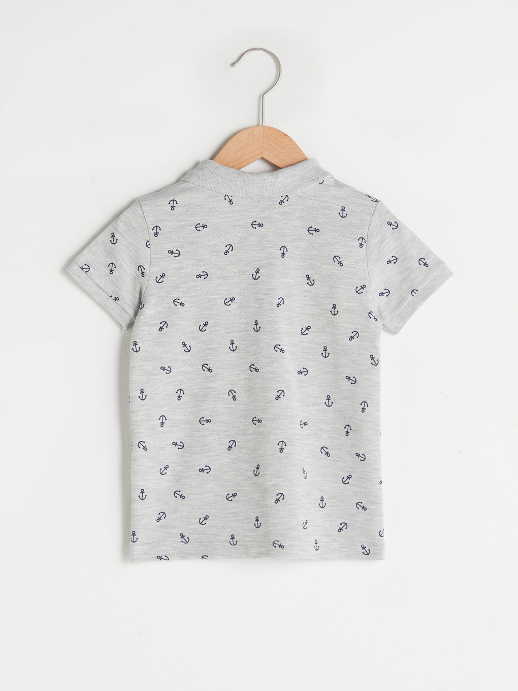 Polo Neck Short Sleeve Printed Baby Boys' T-shirt-1