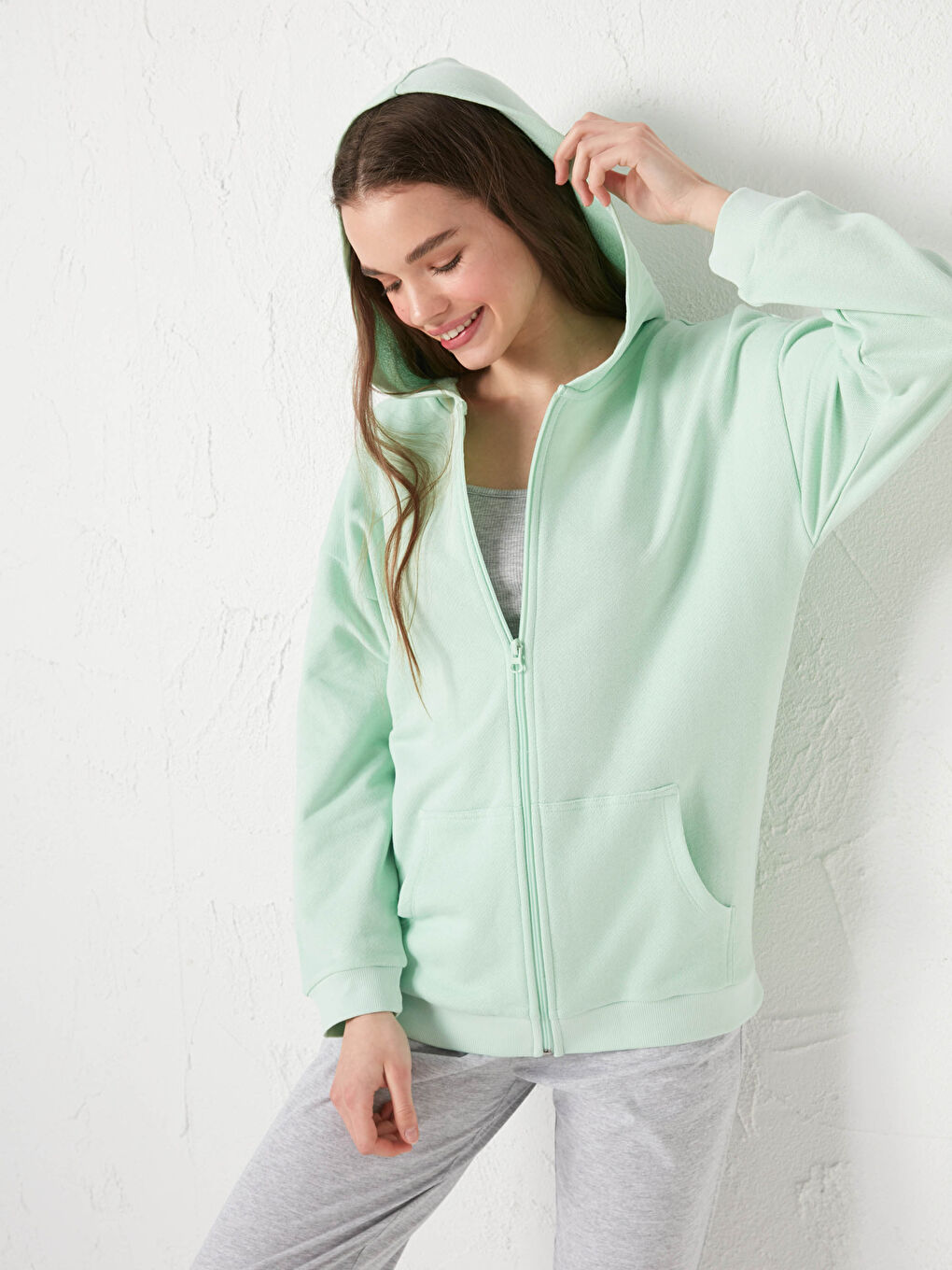 Zip-Down Pyjamas Top-1