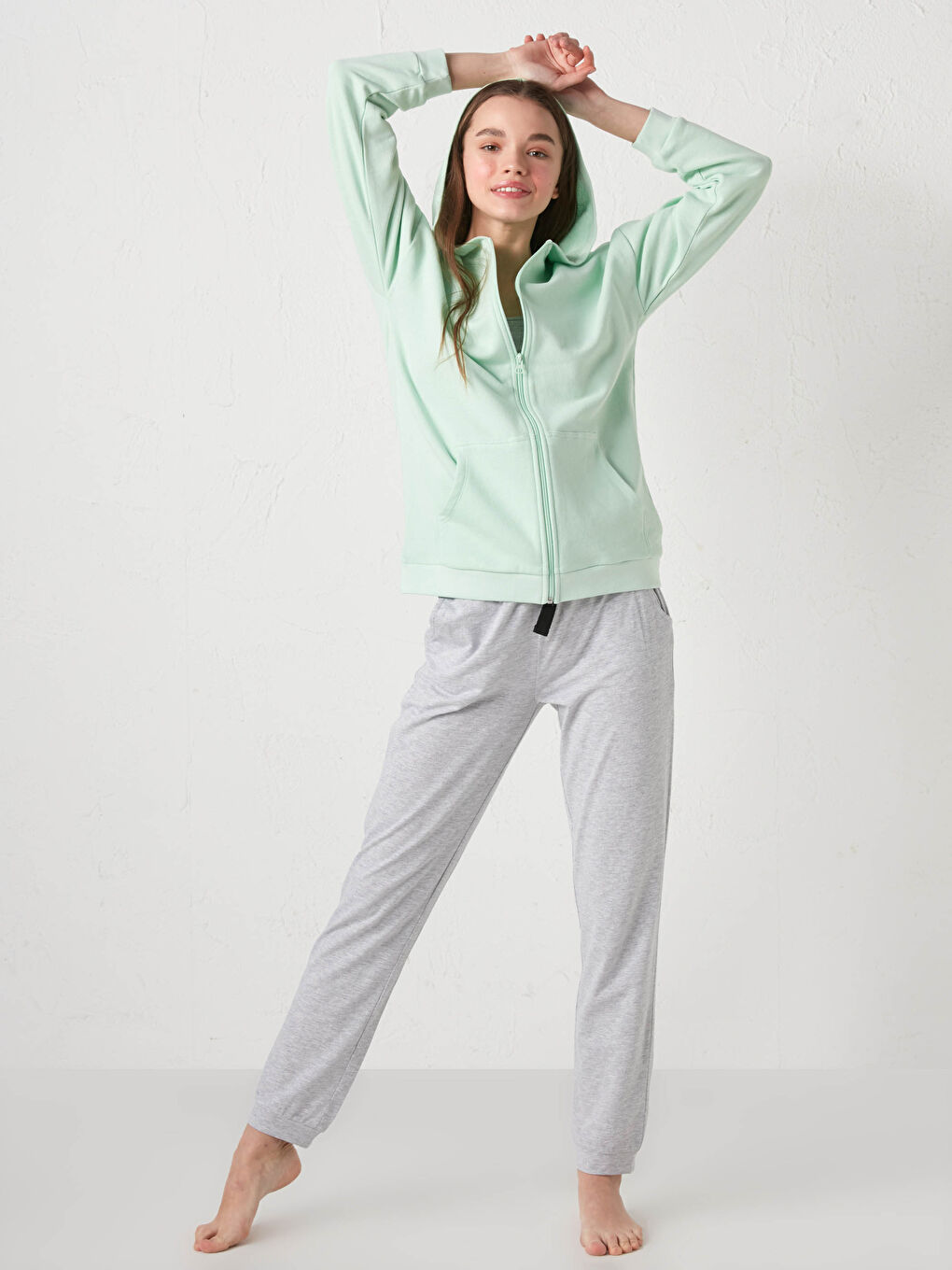 Zip-Down Pyjamas Top-8