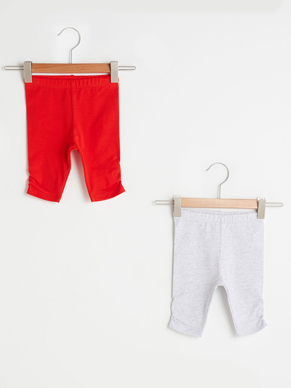 Базовые хлопковые леггинсы с эластичной талией, 2 упаковки