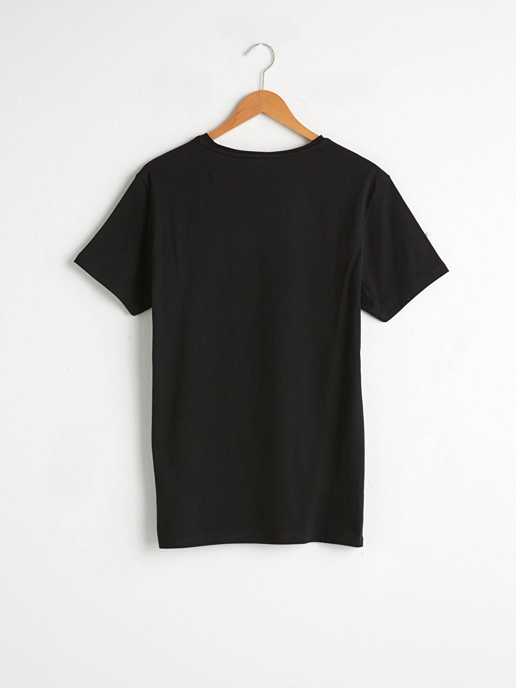 Crew Neck Short Sleeve Basic Cotton T-Shirt-11
