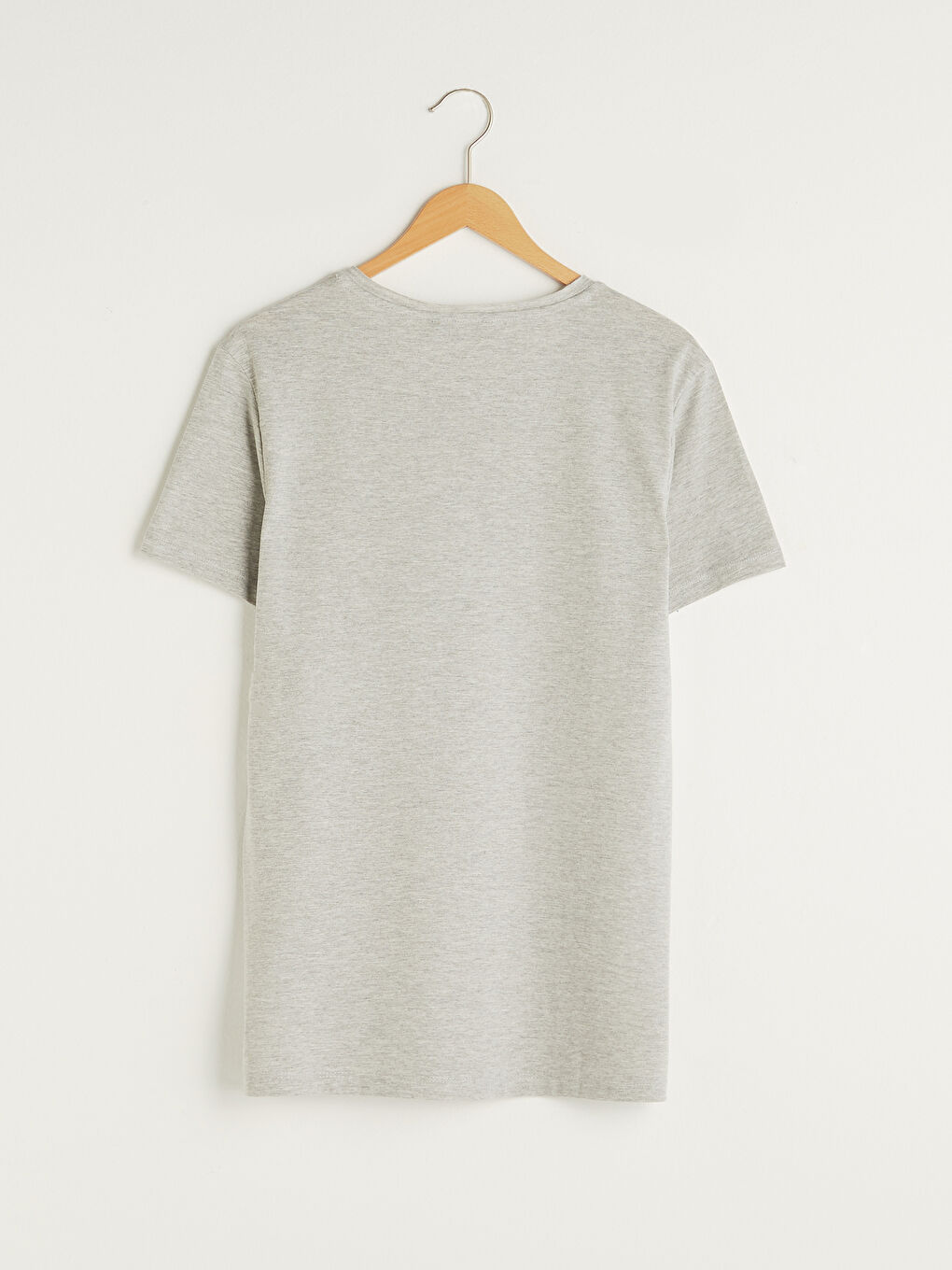 Crew Neck Short Sleeve Basic Combed Cotton Men's T-shirt-5