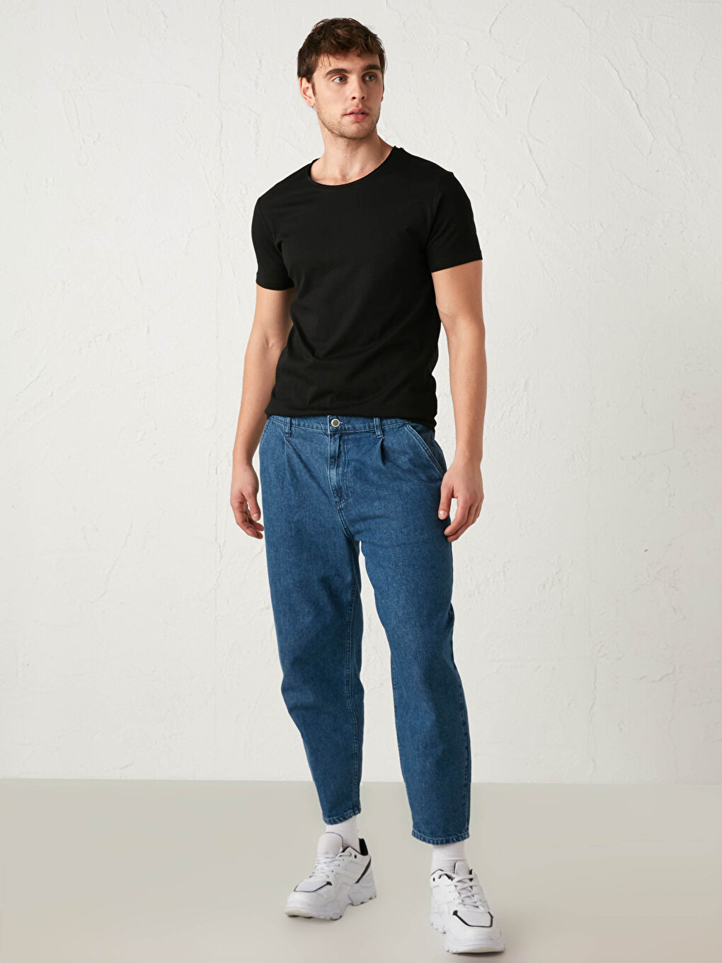 Crew Neck Short Sleeve Basic Cotton T-Shirt-6