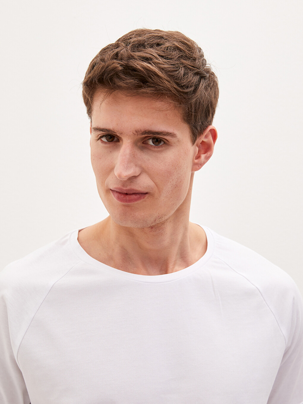 Crew Neck Short Sleeve Basic Combed Cotton Men's T-shirt-1