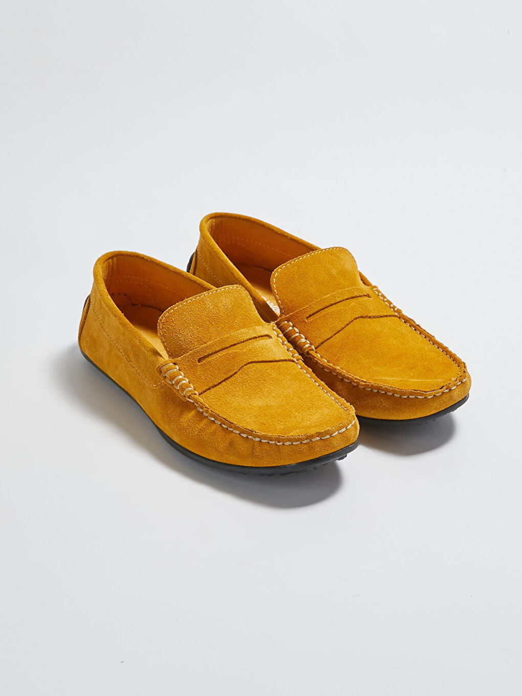 Sarı Süet Görünümlü Erkek Loafer Ayakkabı