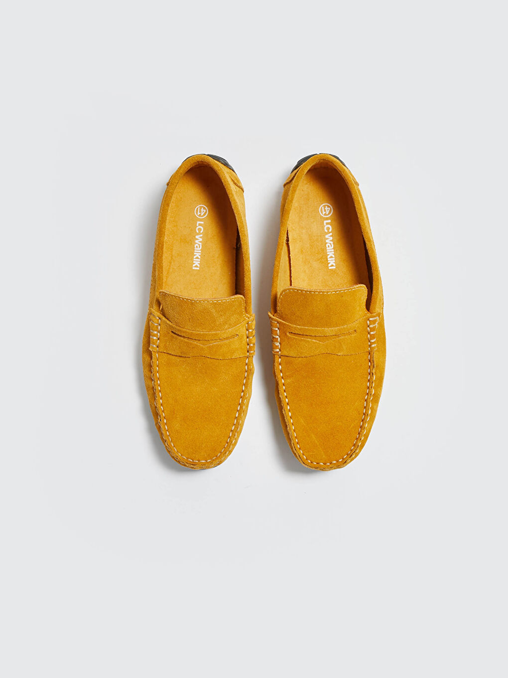 Sarı Süet Görünümlü Erkek Loafer Ayakkabı-2