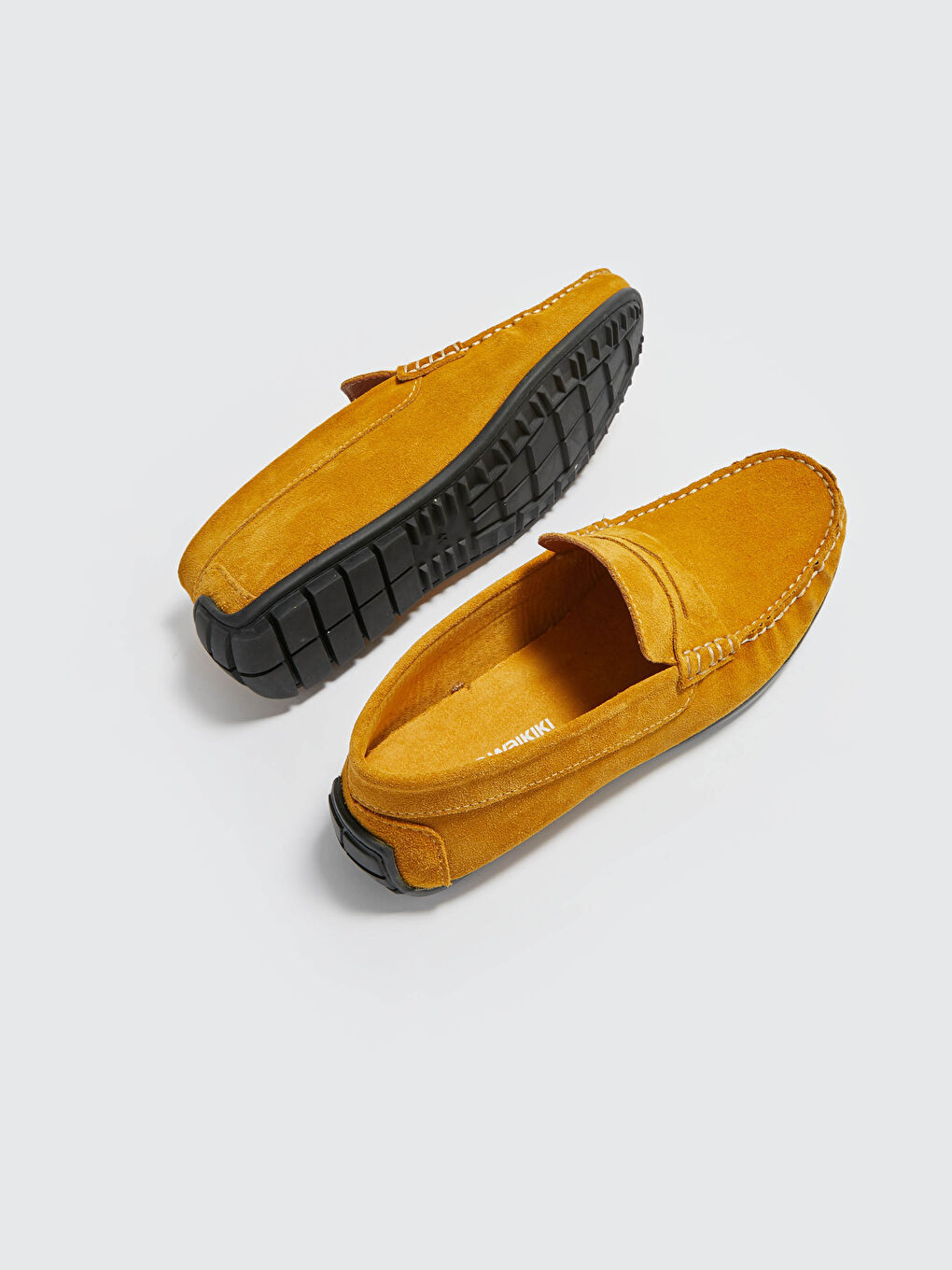 Sarı Süet Görünümlü Erkek Loafer Ayakkabı-3