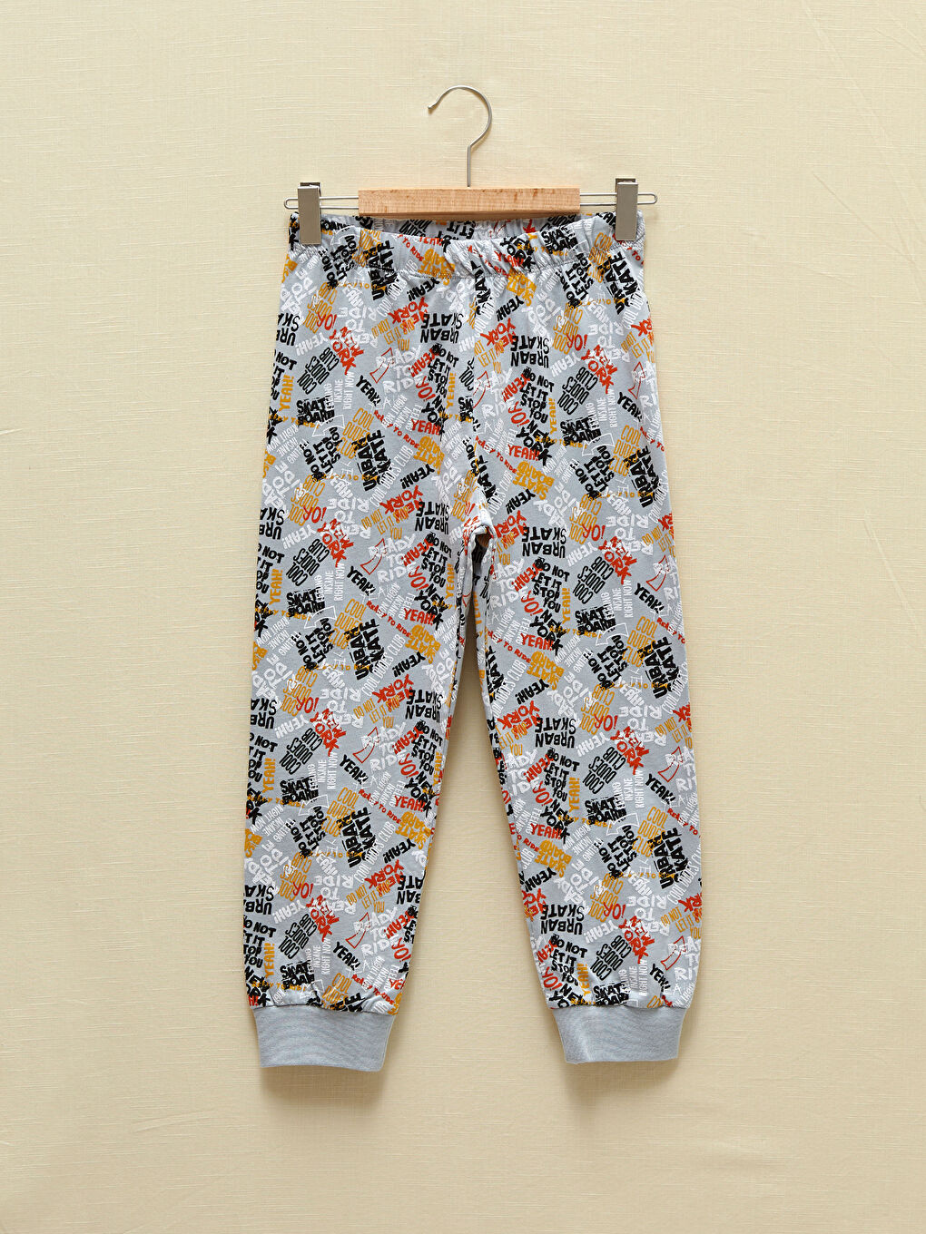 Crew Neck Printed Short Sleeve Boys' Pyjama Set-2
