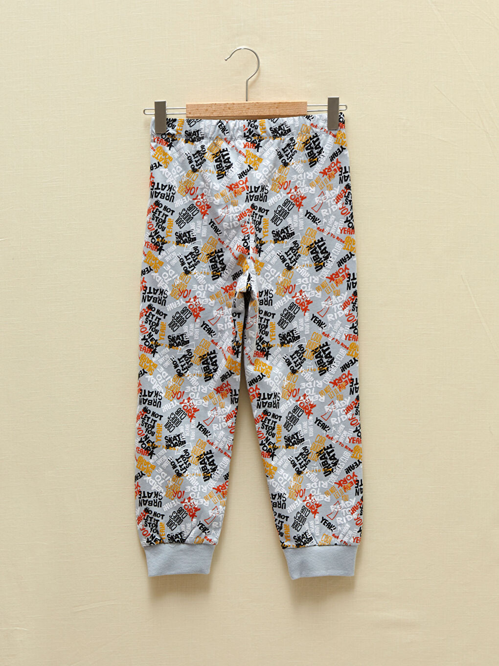 Crew Neck Printed Short Sleeve Boys' Pyjama Set-4