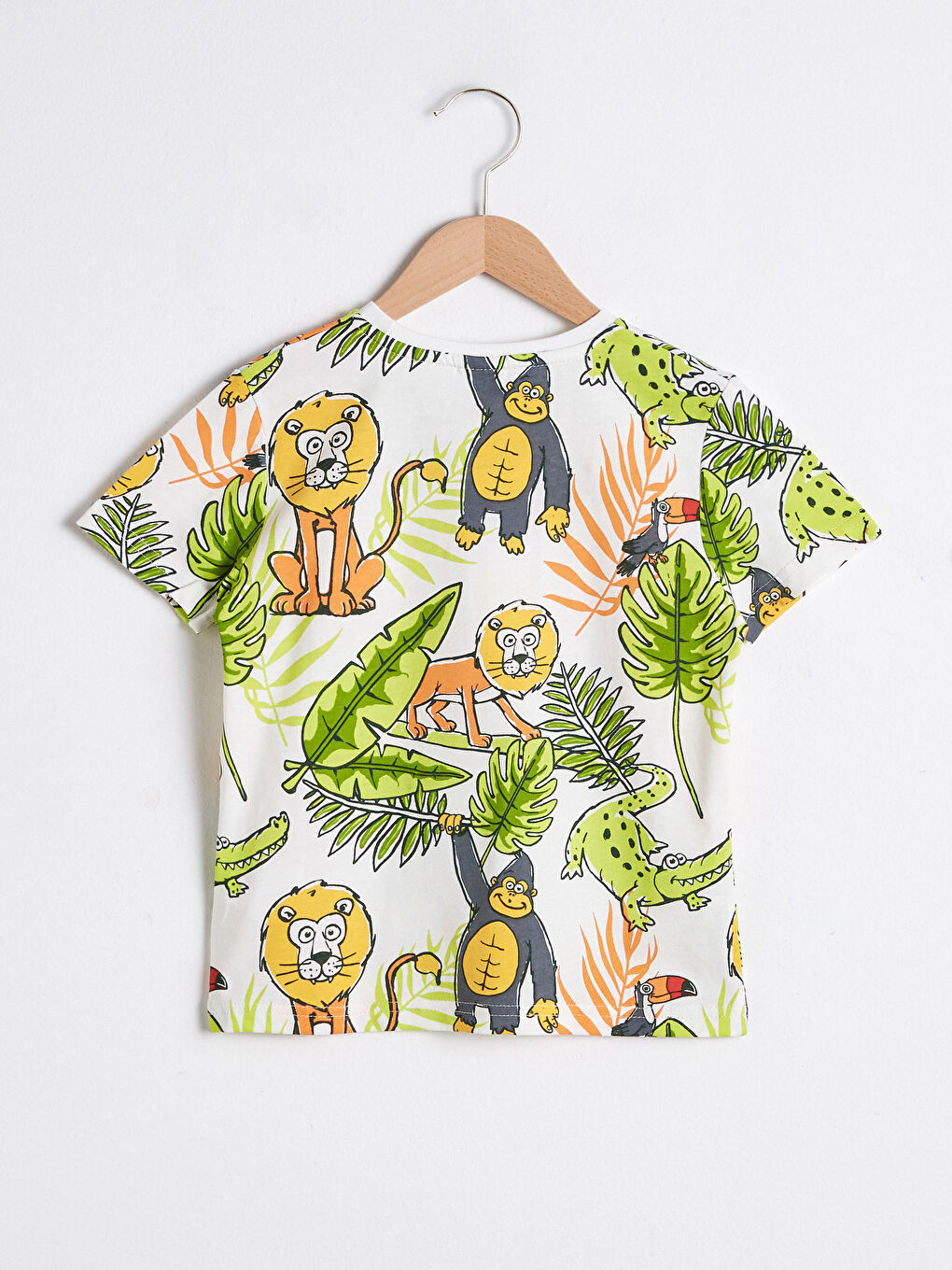 Хлопковая футболка с принтом для мальчиков-1