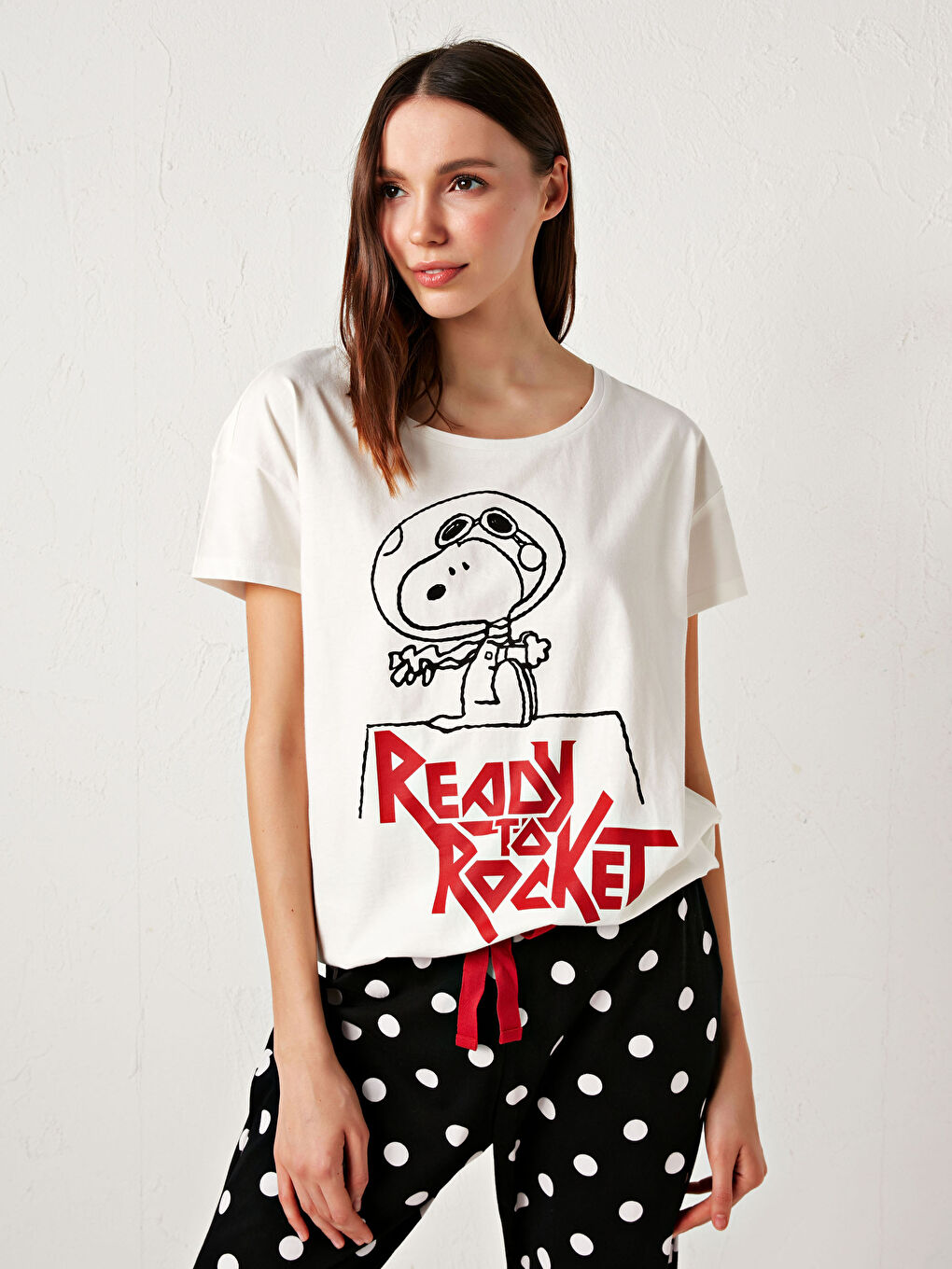Snoopy Printed Pyjamas Set-4