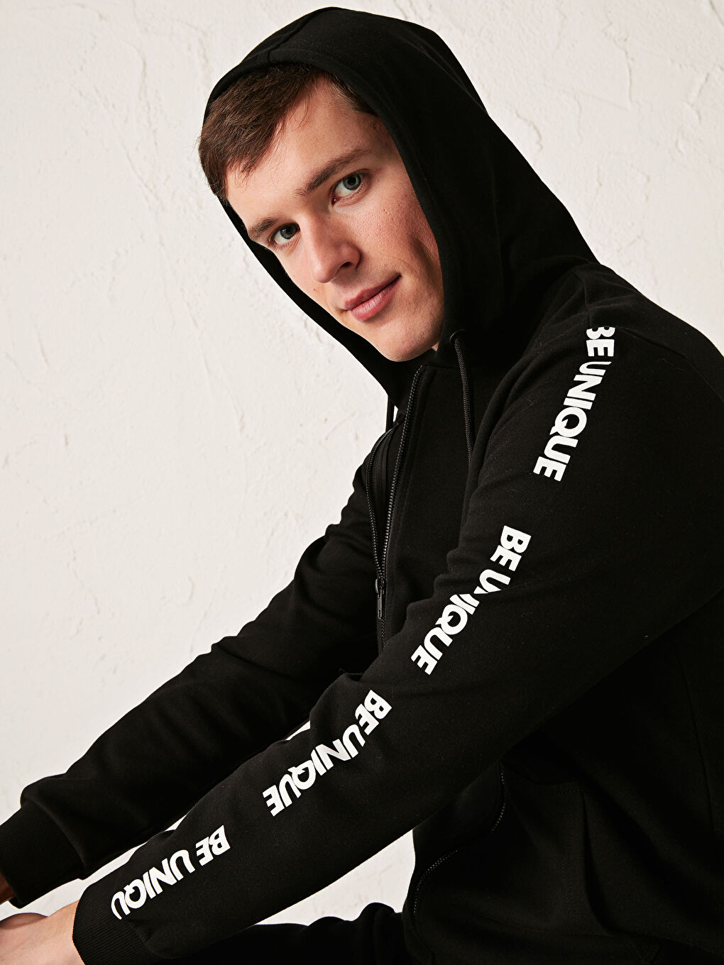 XSIDE Buchstaben Bedrucktes Reißverschluss-Sweatshirt -S13960Z8-CVL