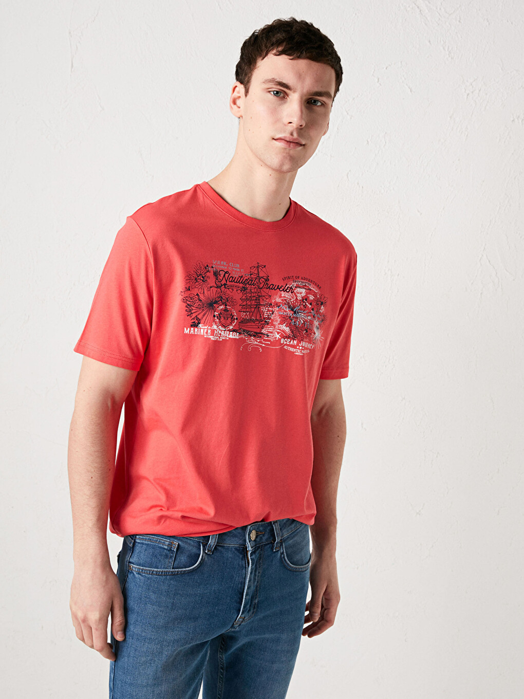 Crew Neck Jersey Men's T-shirt