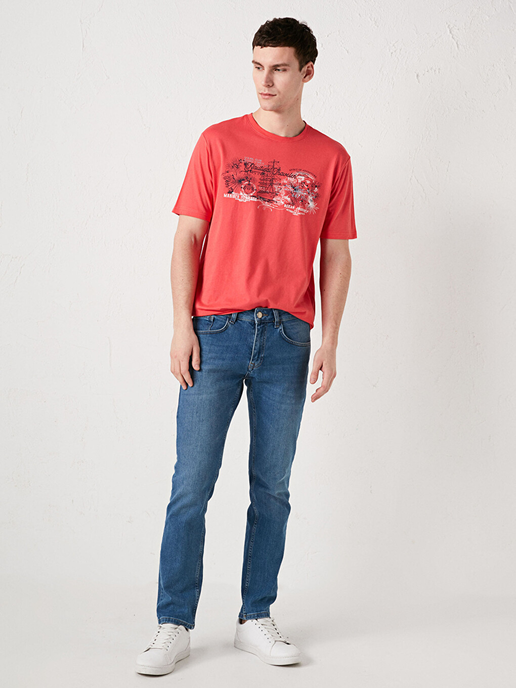Crew Neck Jersey Men's T-shirt-2