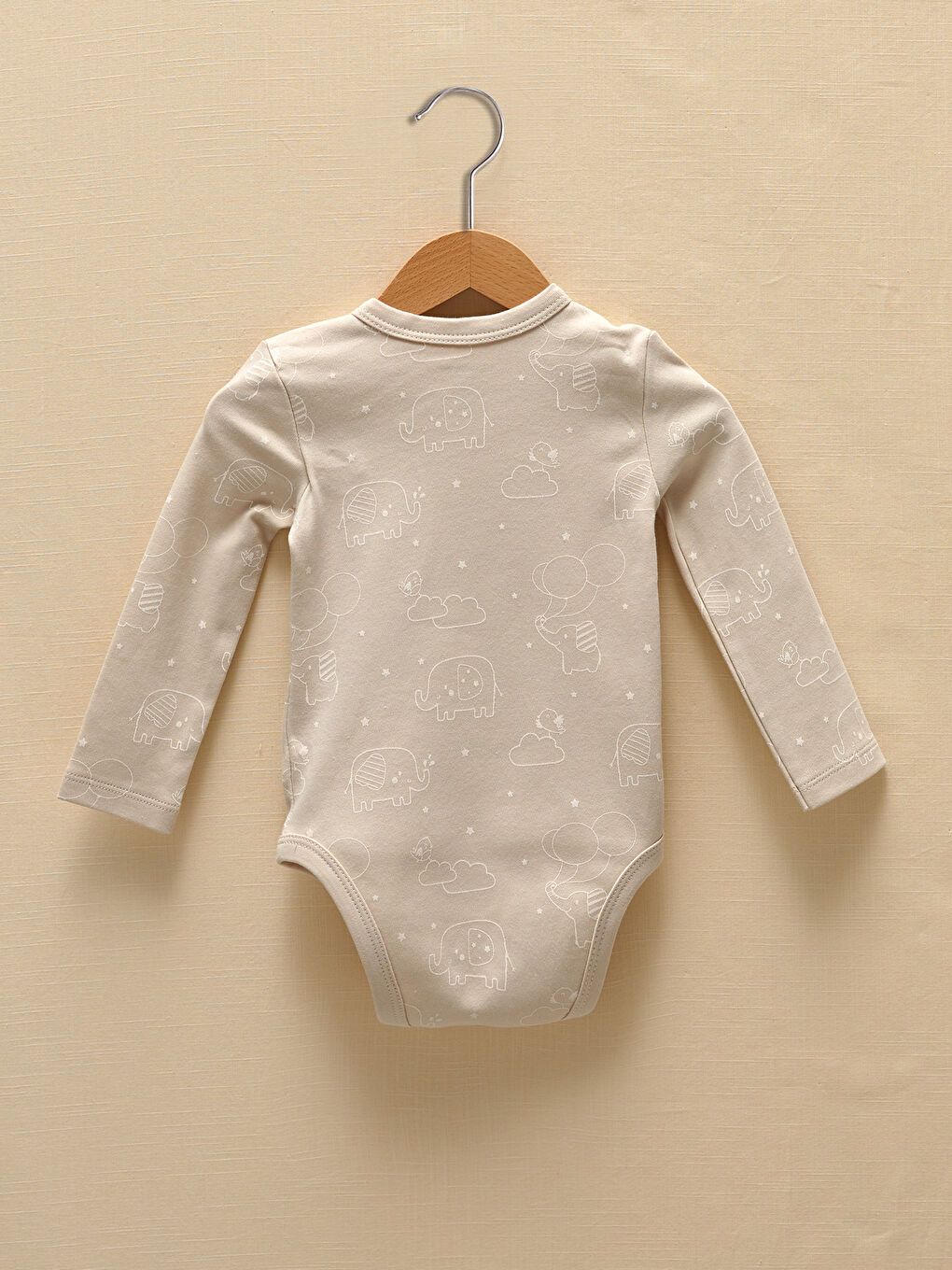 Body bébé garçon à boutons-pression imprimé à manches longues avec col en enveloppe - Lot de 2-2